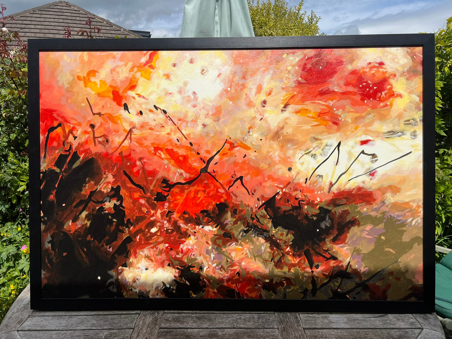 Daniel Bulimar Henciu Acrylic Abstract Painting 146x96cm