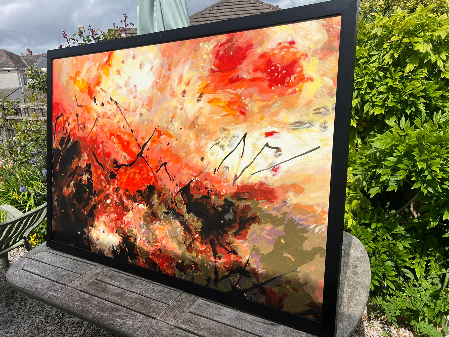 Daniel Bulimar Henciu Acrylic Abstract Painting 146x96cm