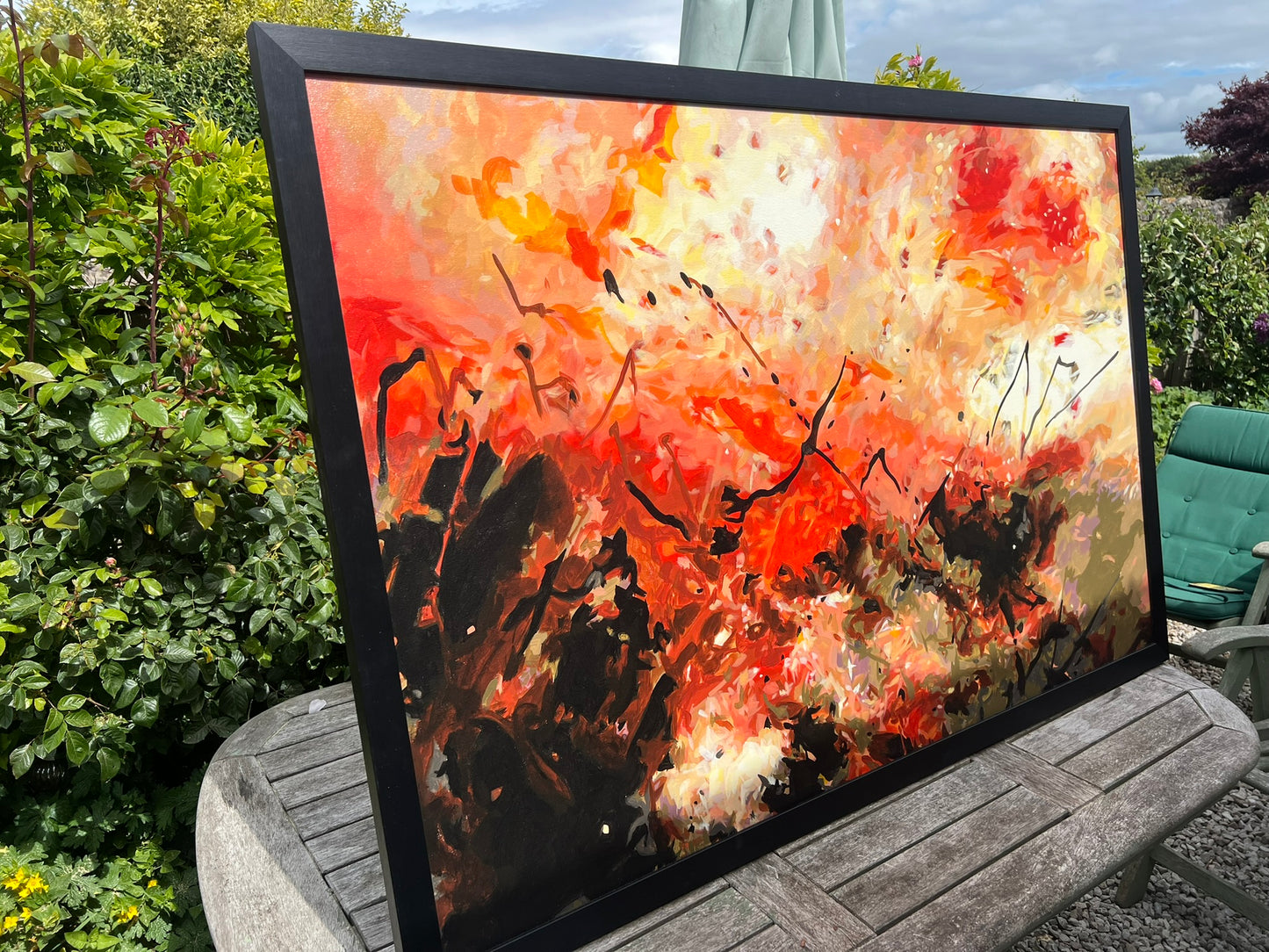 Daniel Bulimar Henciu Acrylic Abstract Painting 146x96cm