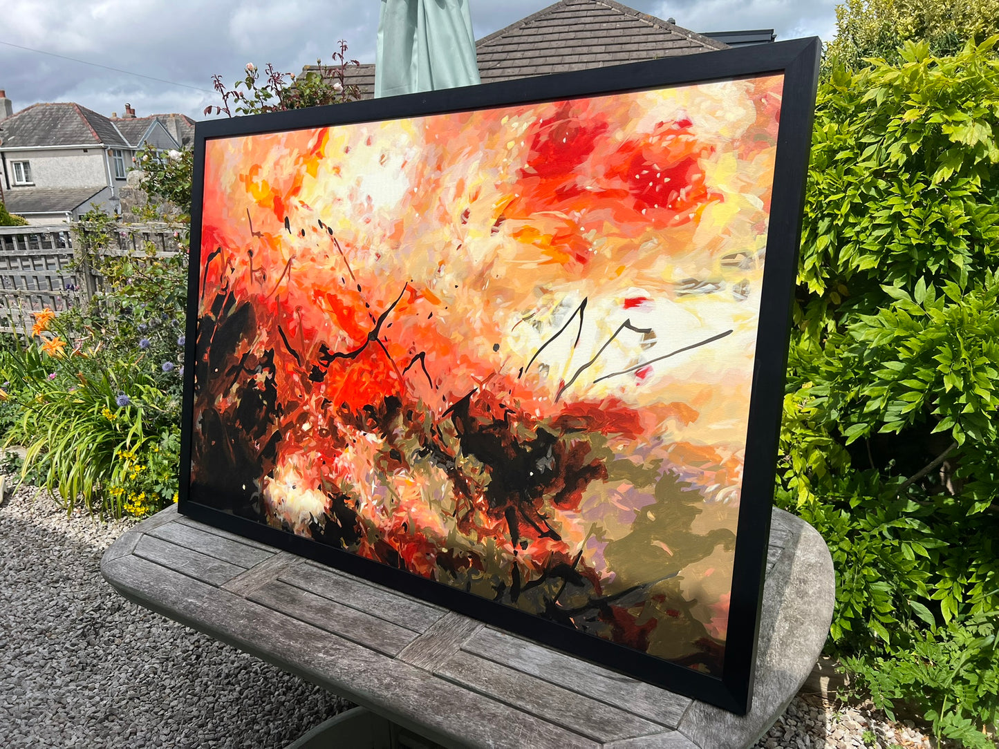 Daniel Bulimar Henciu Acrylic Abstract Painting 146x96cm