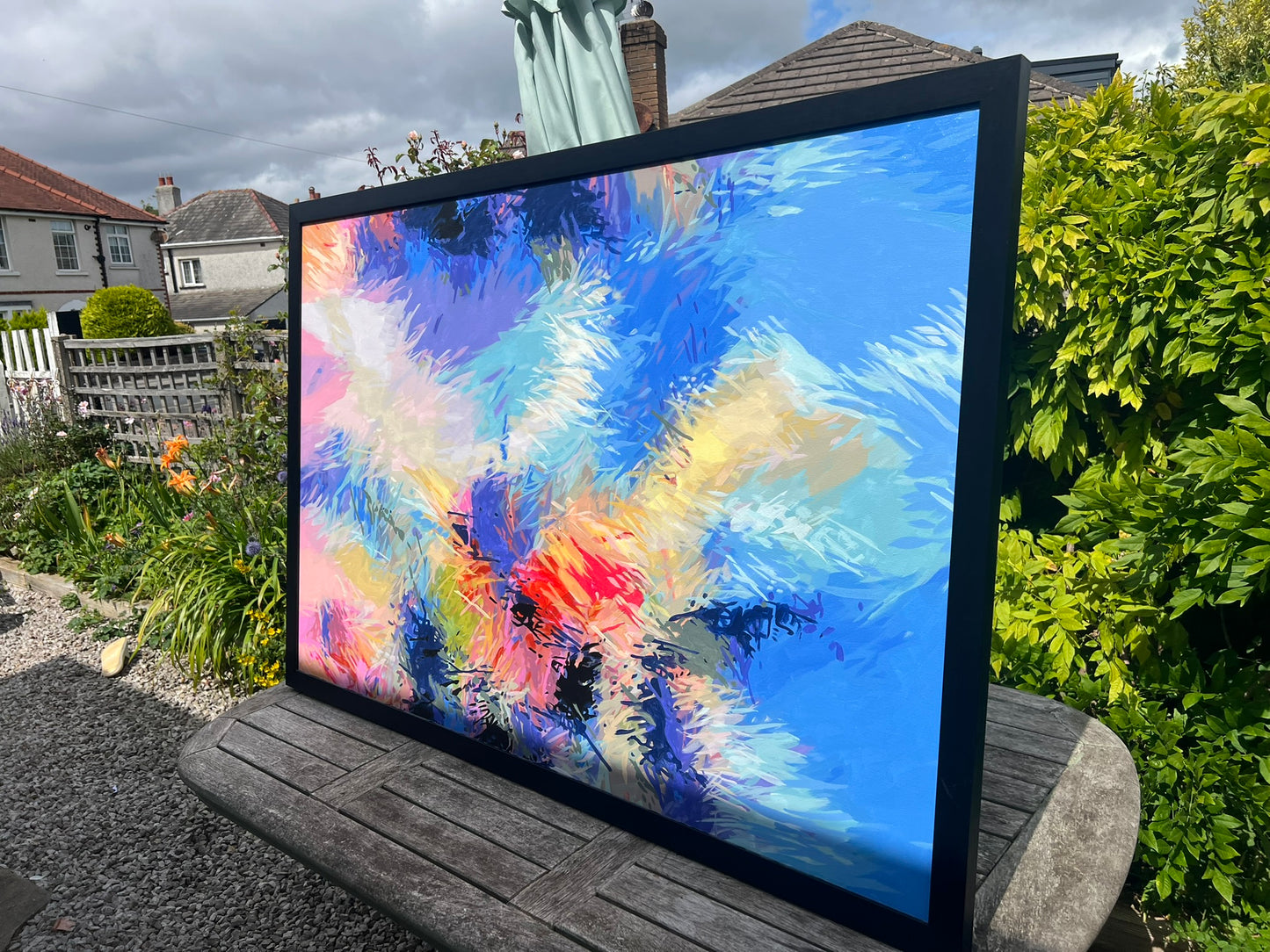 Daniel Bulimar Henciu Abstract Acrylic Painting 146x96cm