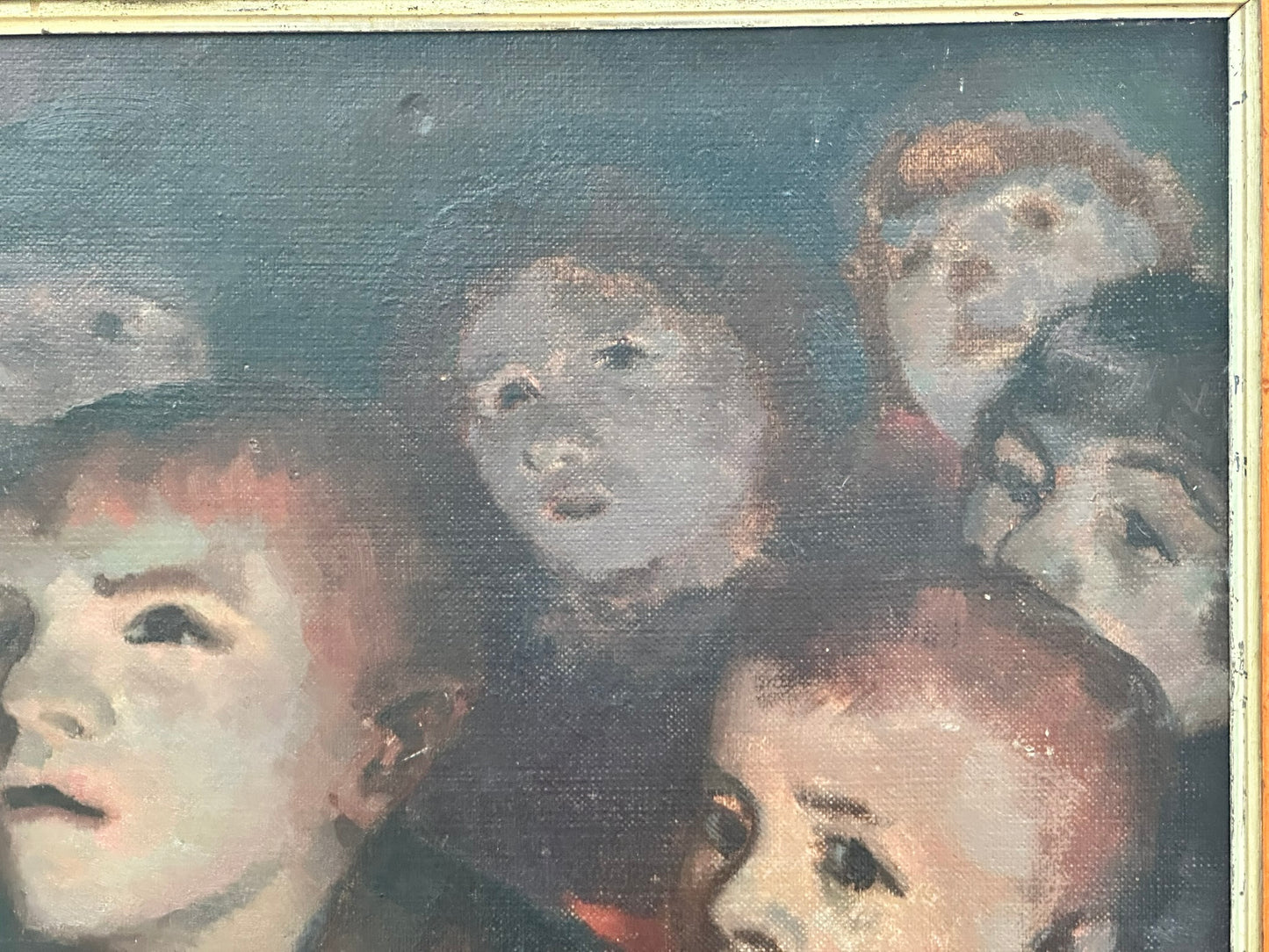 Morris Kestelman RA - Children at Cinema c.1940 - Oil Painting