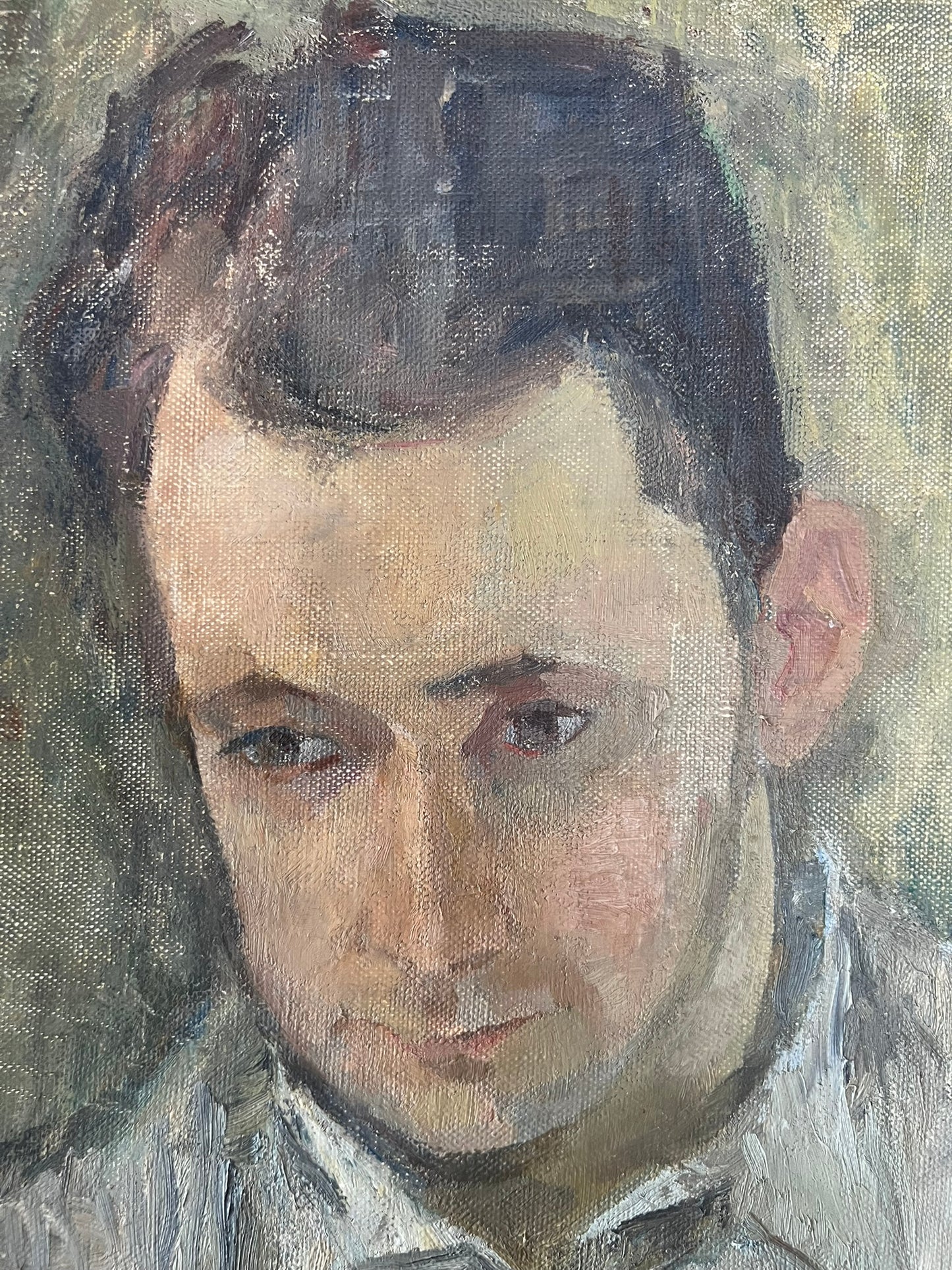 Ingeborg Jensen 1939 Original Portrait Oil Painting Norway 36x43cm Signed Framed