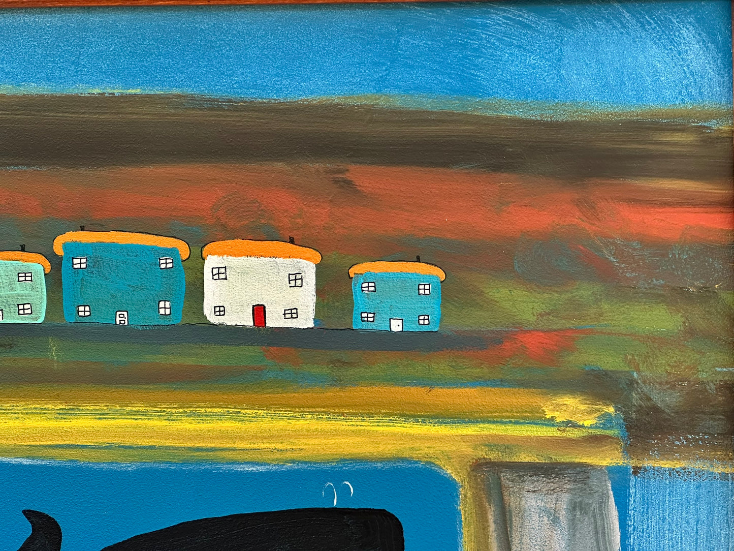 Steve Camps (b.1957) - Hide and Seek - Cornish Oil on Board