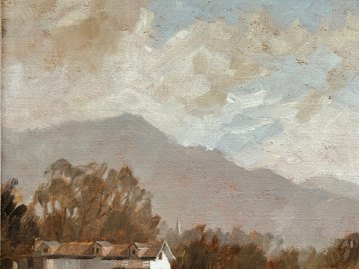 Robert Martin Tomlinson - The Boathouse, Brathay, Estuary - Oil on Canvas