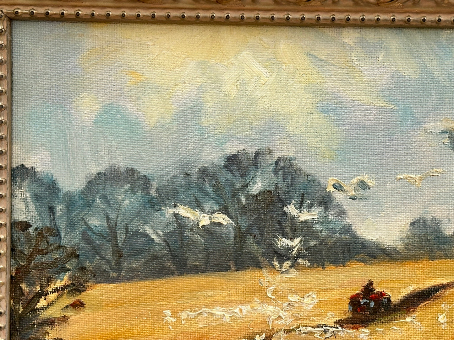 Keith Gardner RCA - Harvest Time - Double-Sided Oil on Board