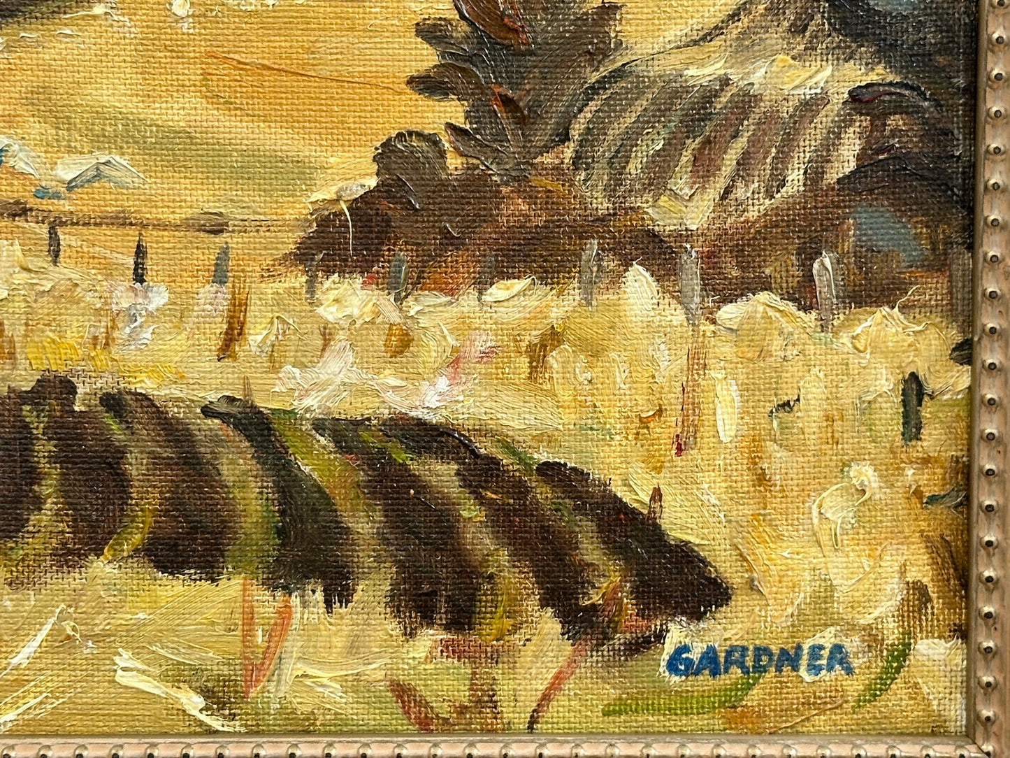 Keith Gardner RCA - Harvest Time - Double-Sided Oil on Board