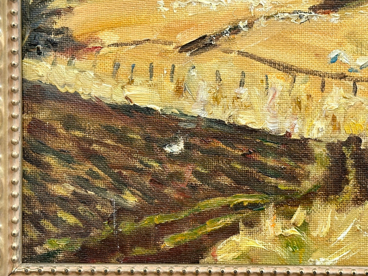 Keith Gardner RCA - Harvest Time - Double-Sided Oil on Board
