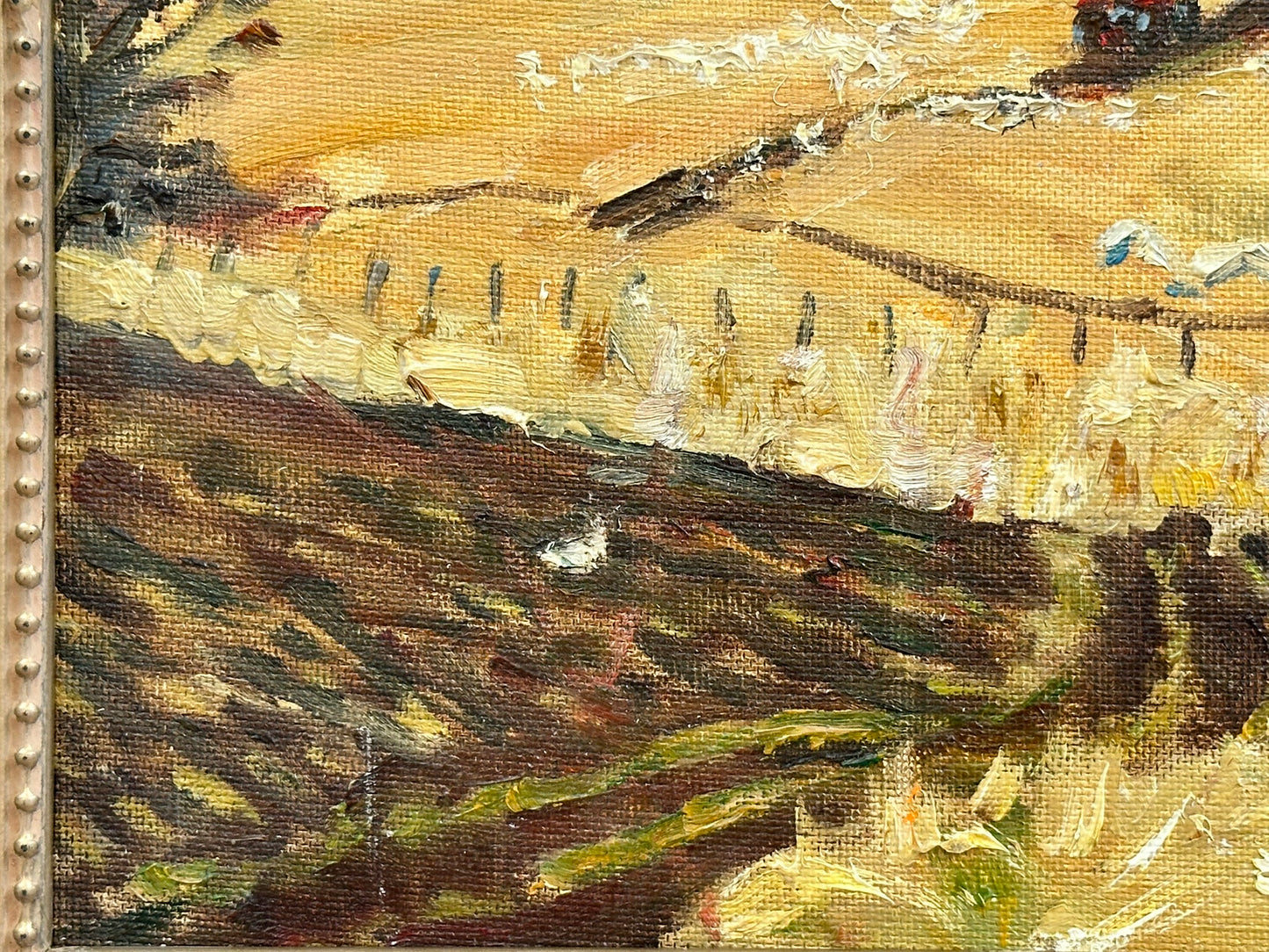 Keith Gardner RCA - Harvest Time - Double-Sided Oil on Board