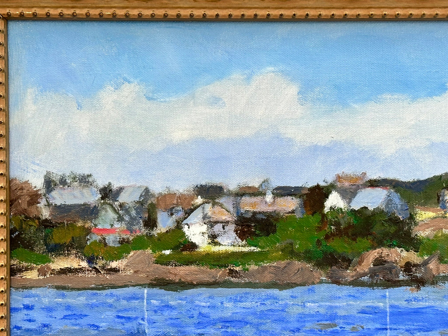 Keith Gardner RCA - Cemaes Harbour, Anglesey - Oil on Board