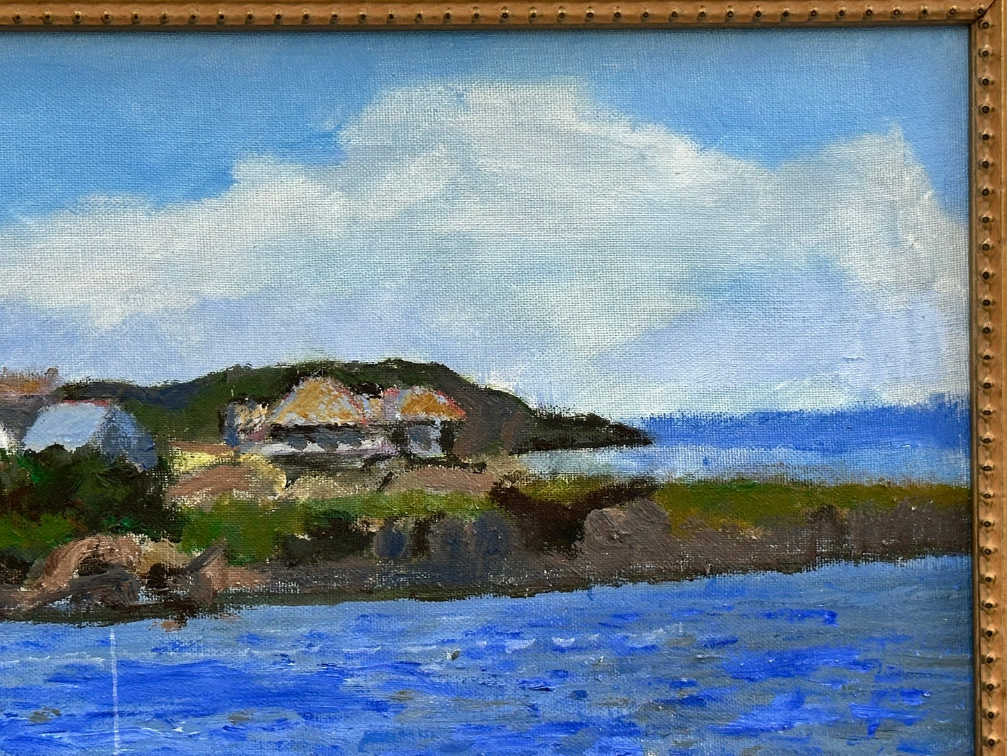 Keith Gardner RCA - Cemaes Harbour, Anglesey - Oil on Board
