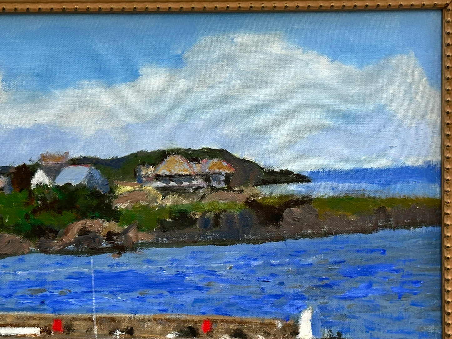 Keith Gardner RCA - Cemaes Harbour, Anglesey - Oil on Board