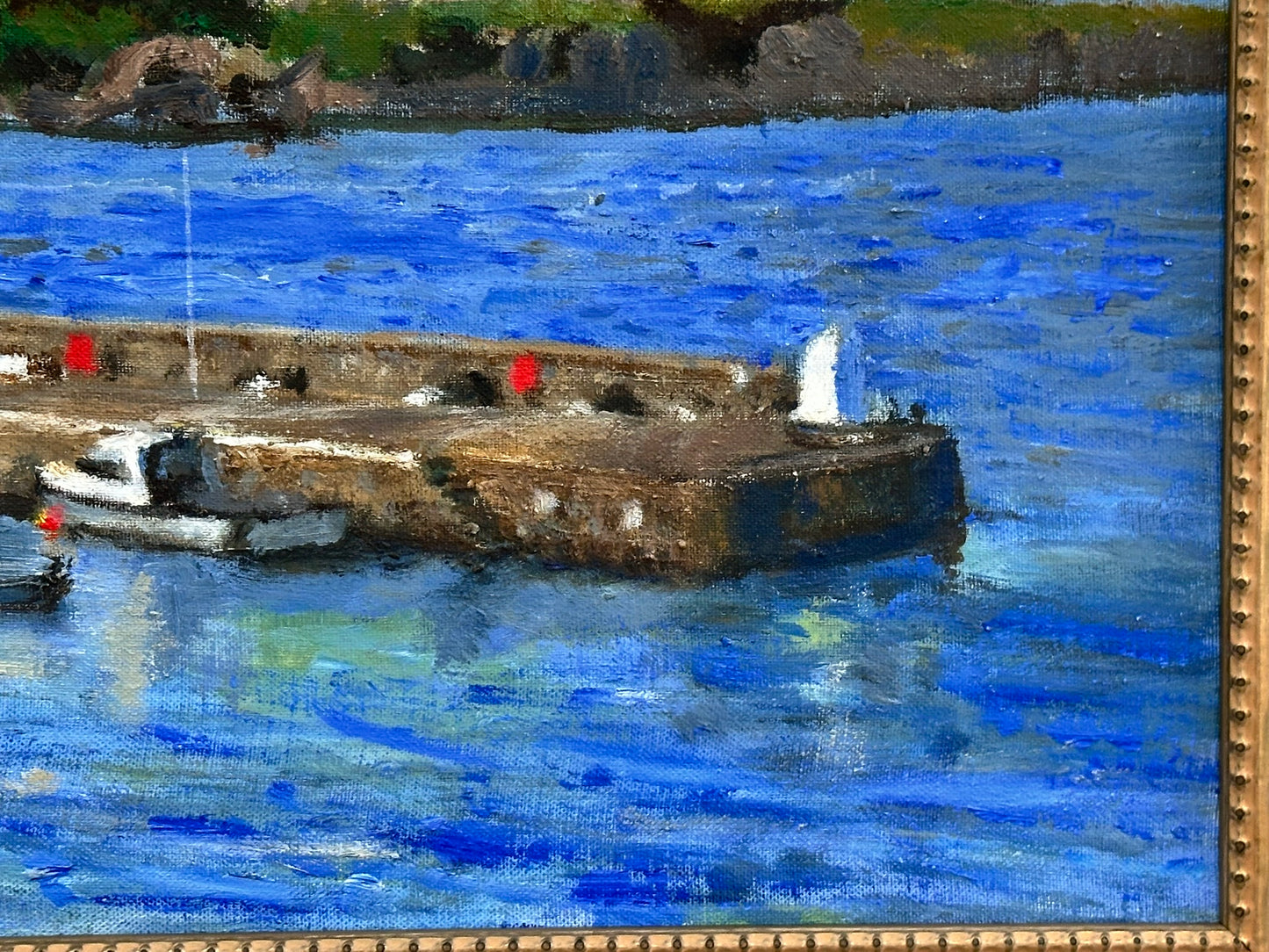 Keith Gardner RCA - Cemaes Harbour, Anglesey - Oil on Board