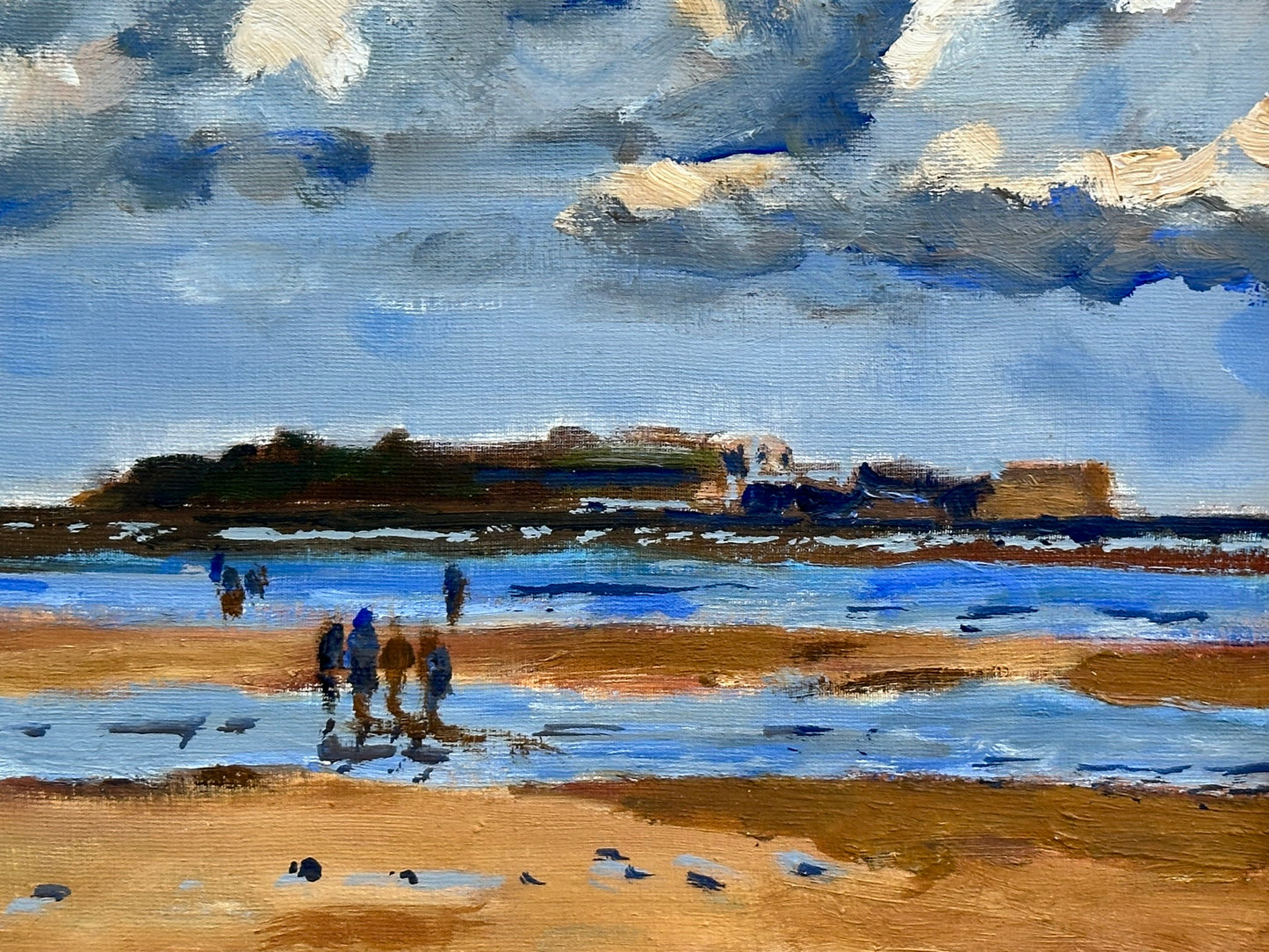 Keith Gardner RCA - Hilbre Island - Oil on Board