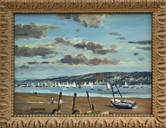 Keith Gardner RCA - Yachts on Dee from West Kirby - Double-Sided Oil