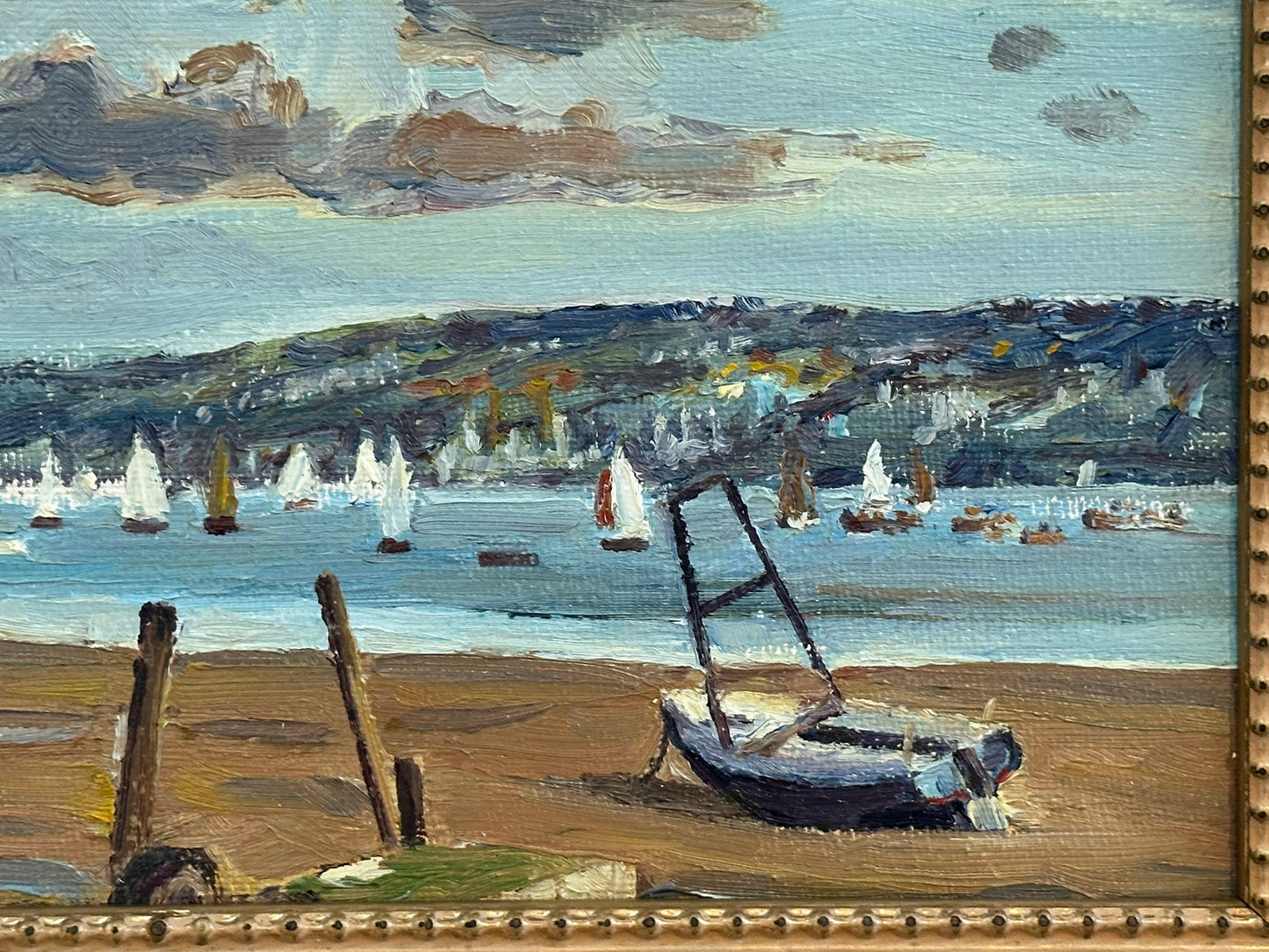 Keith Gardner RCA - Yachts on Dee from West Kirby - Double-Sided Oil
