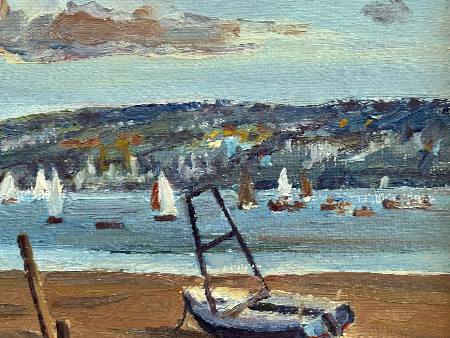 Keith Gardner RCA - Yachts on Dee from West Kirby - Double-Sided Oil