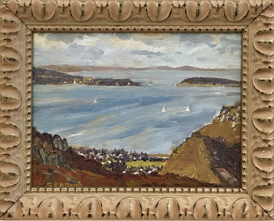 Keith Gardner RCA - Puffin Island from Above Dwygyfylchi - Small Oil Painting