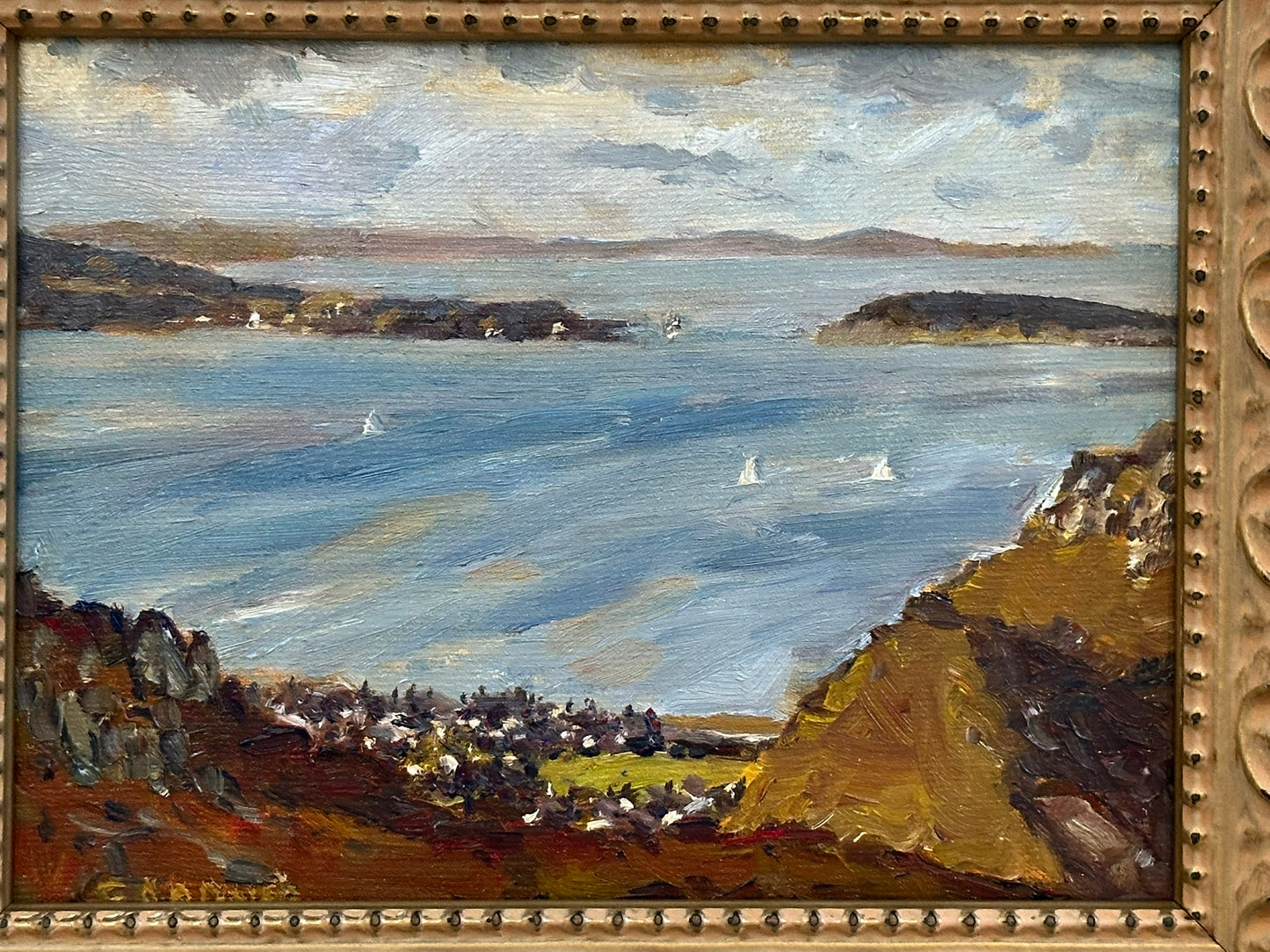 Keith Gardner RCA - Puffin Island from Above Dwygyfylchi - Small Oil Painting