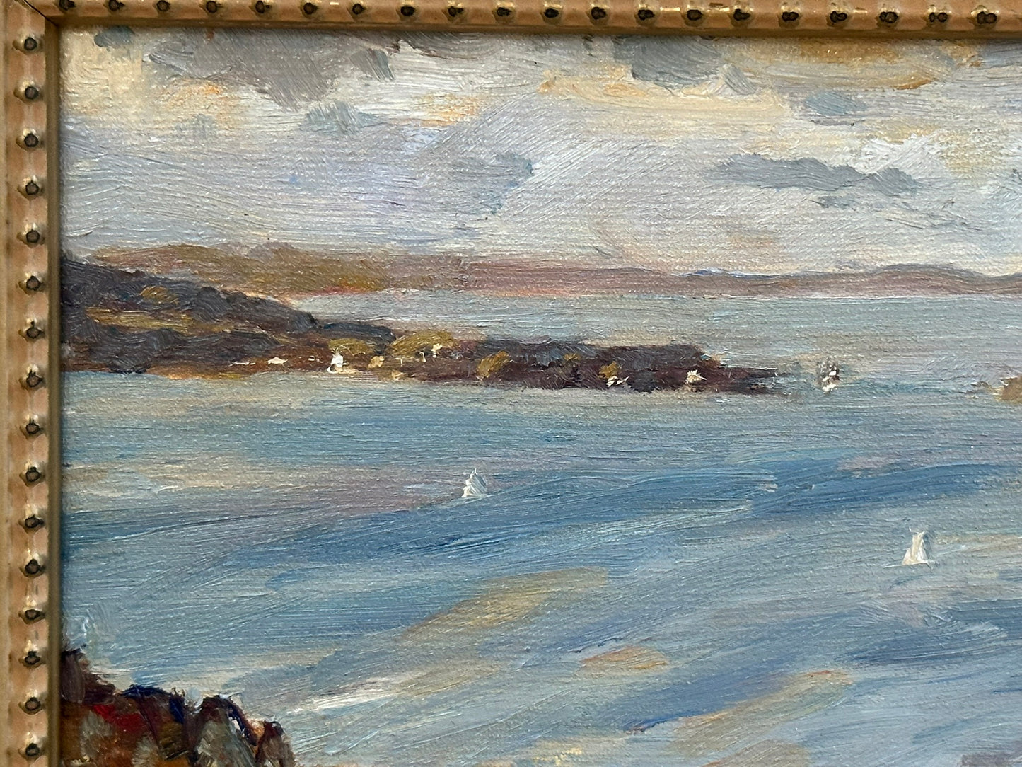Keith Gardner RCA - Puffin Island from Above Dwygyfylchi - Small Oil Painting