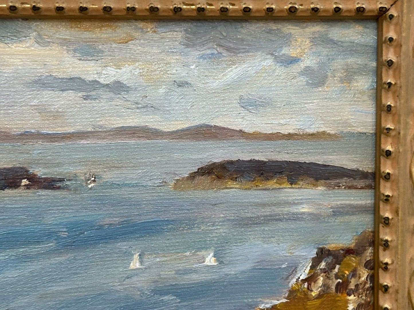 Keith Gardner RCA - Puffin Island from Above Dwygyfylchi - Small Oil Painting