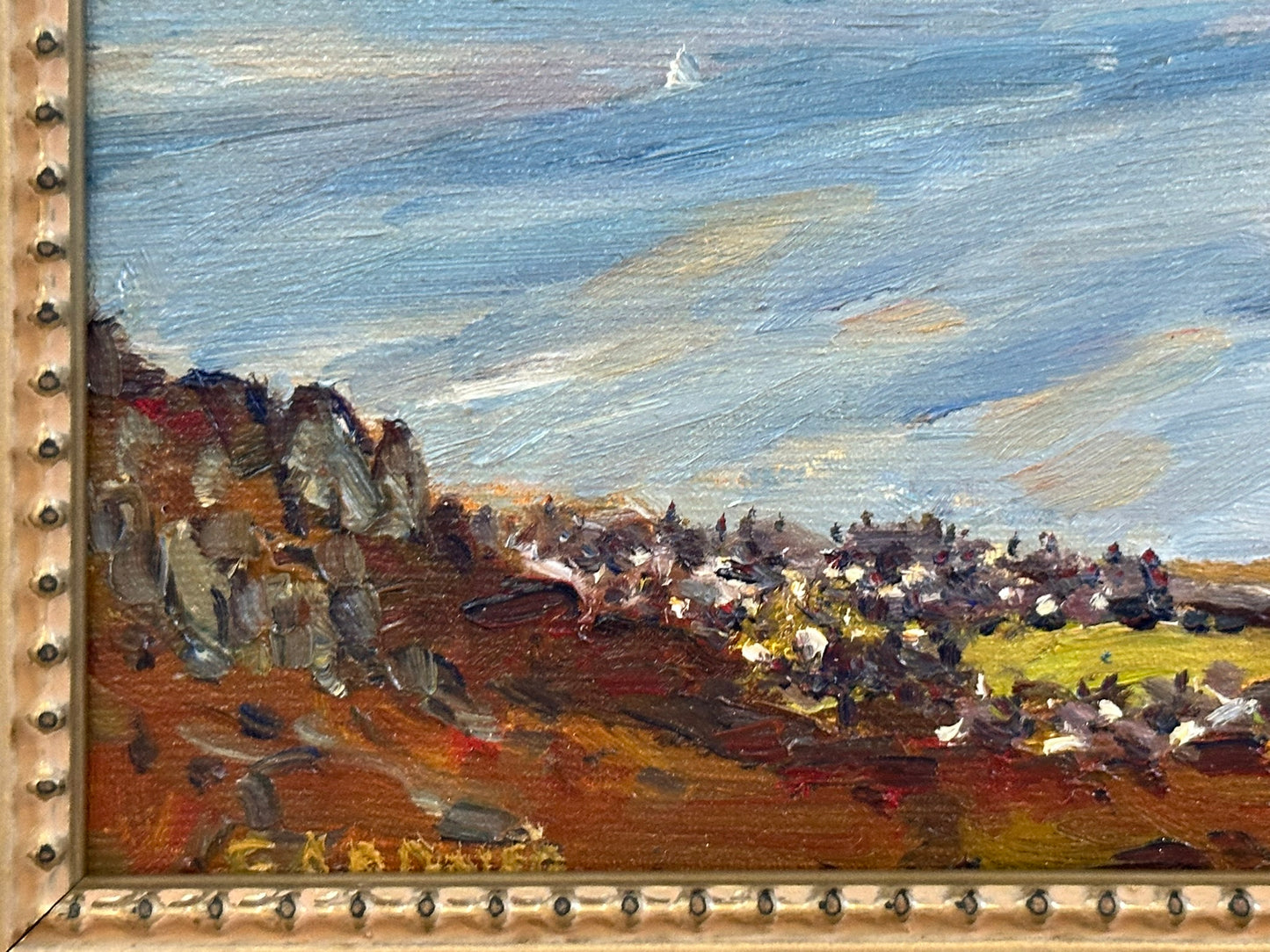 Keith Gardner RCA - Puffin Island from Above Dwygyfylchi - Small Oil Painting