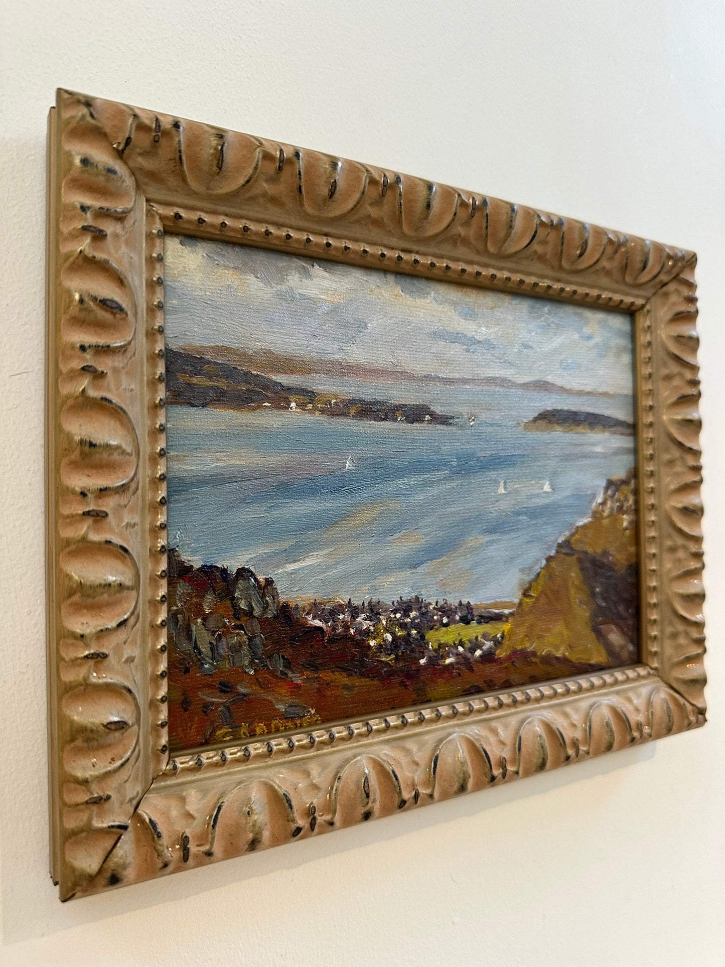 Keith Gardner RCA - Puffin Island from Above Dwygyfylchi - Small Oil Painting