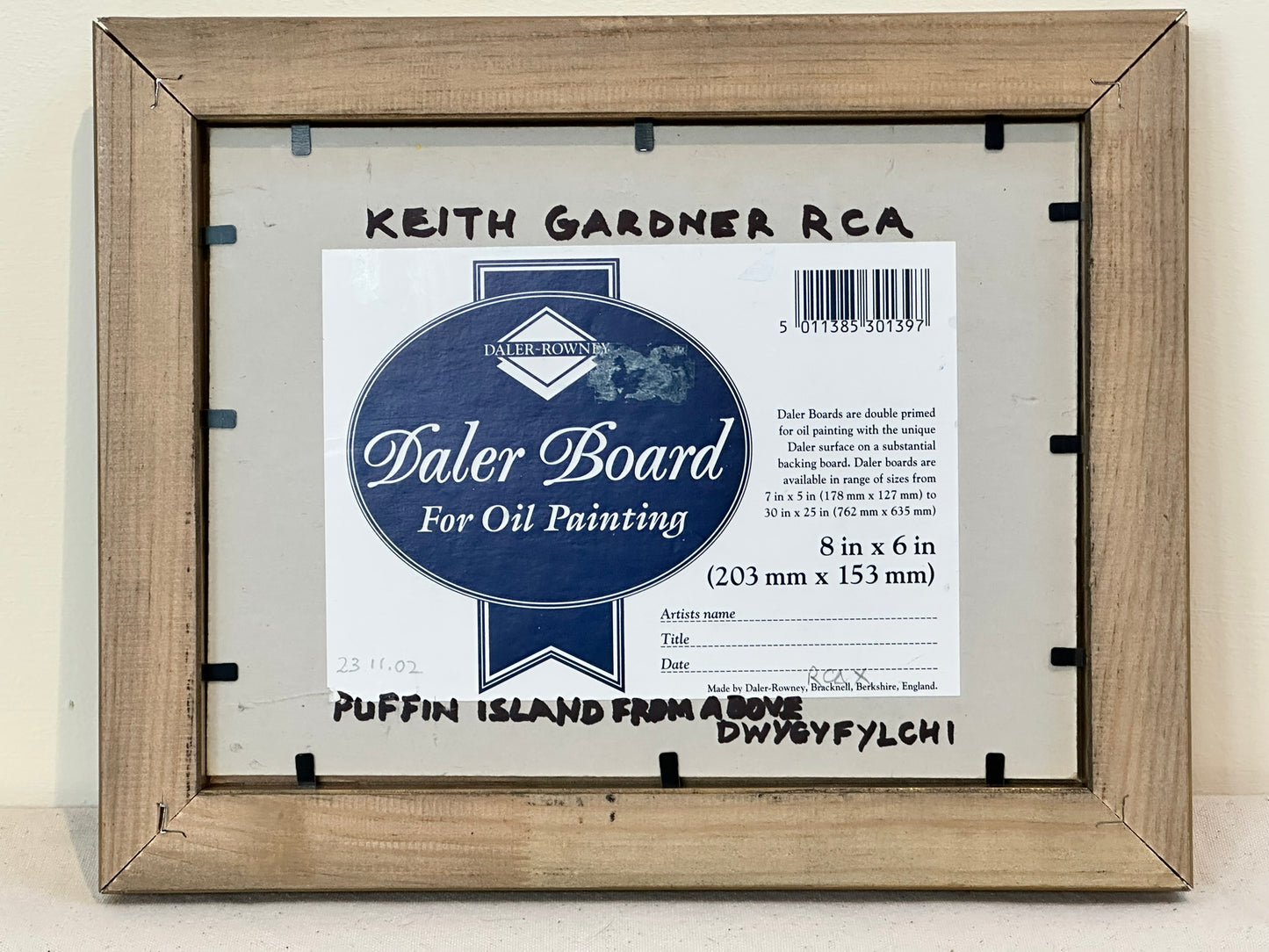 Keith Gardner RCA - Puffin Island from Above Dwygyfylchi - Small Oil Painting