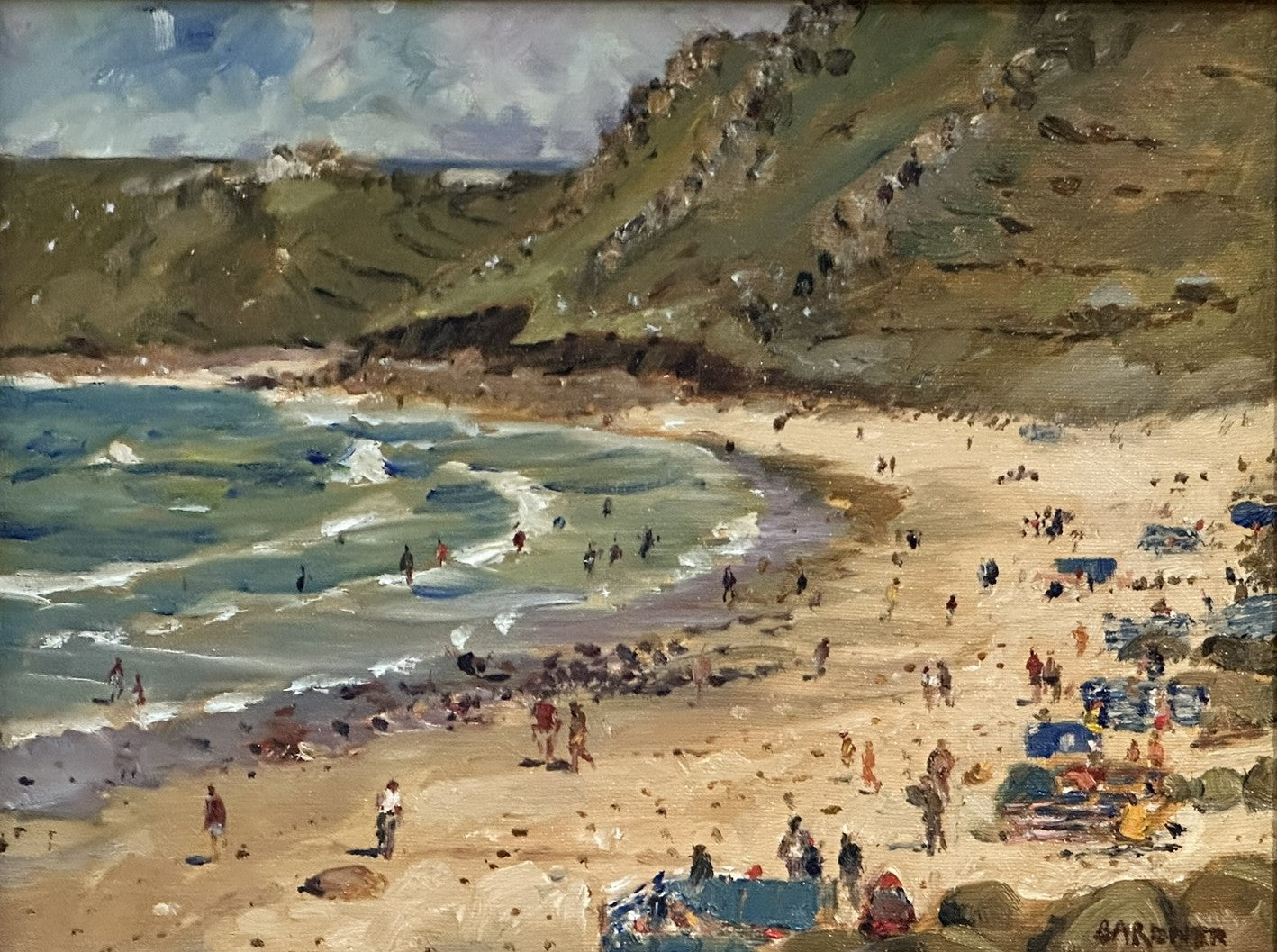 Keith James Gardner RCA (1933-2025) - Sennen Cove Beach from Car Park