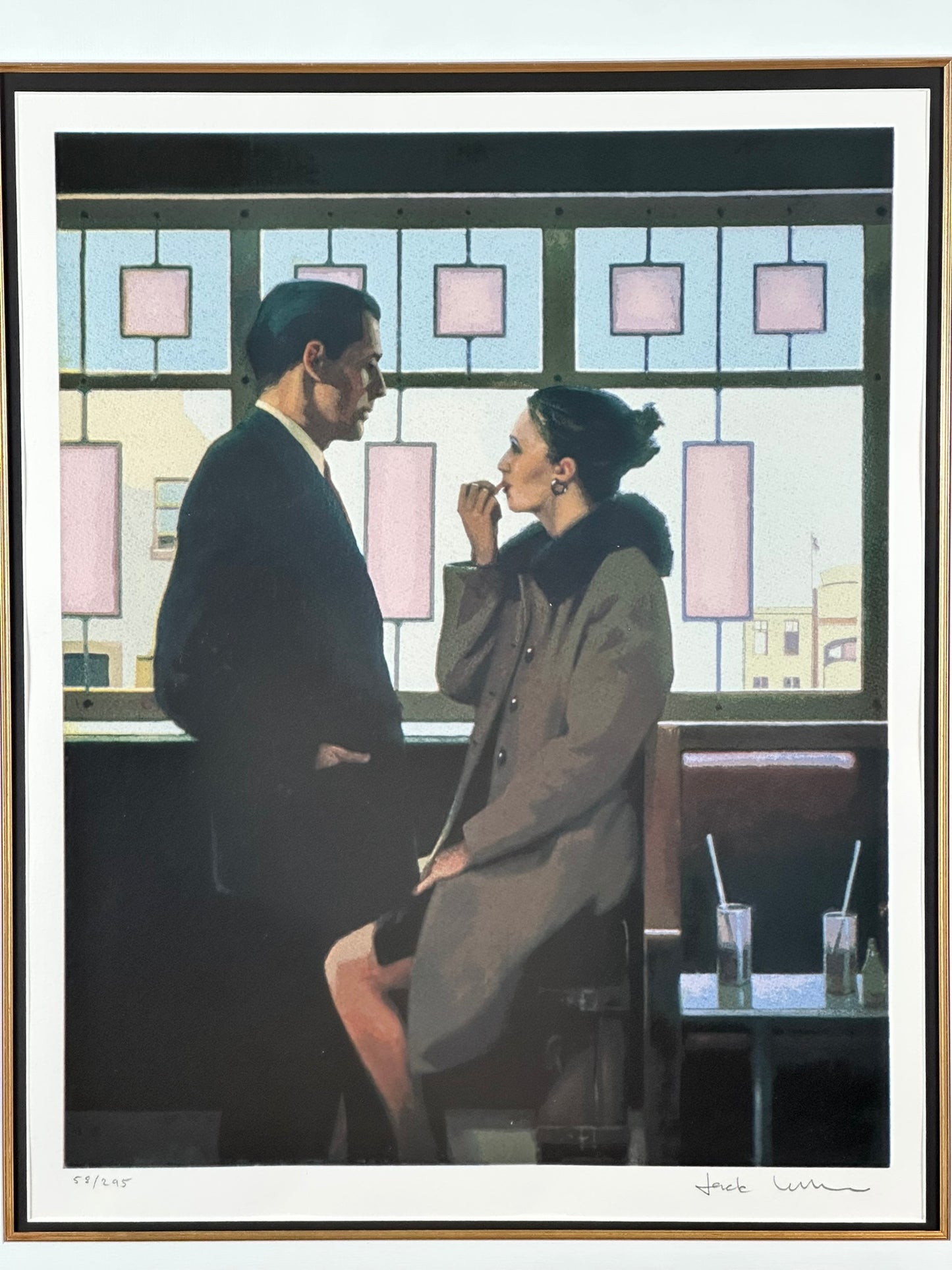 Jack Vettriano - Drifters Signed Limited Edition Silkscreen 58/295