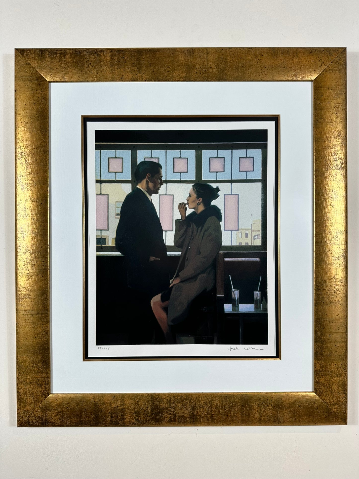 Jack Vettriano - Drifters Signed Limited Edition Silkscreen 58/295
