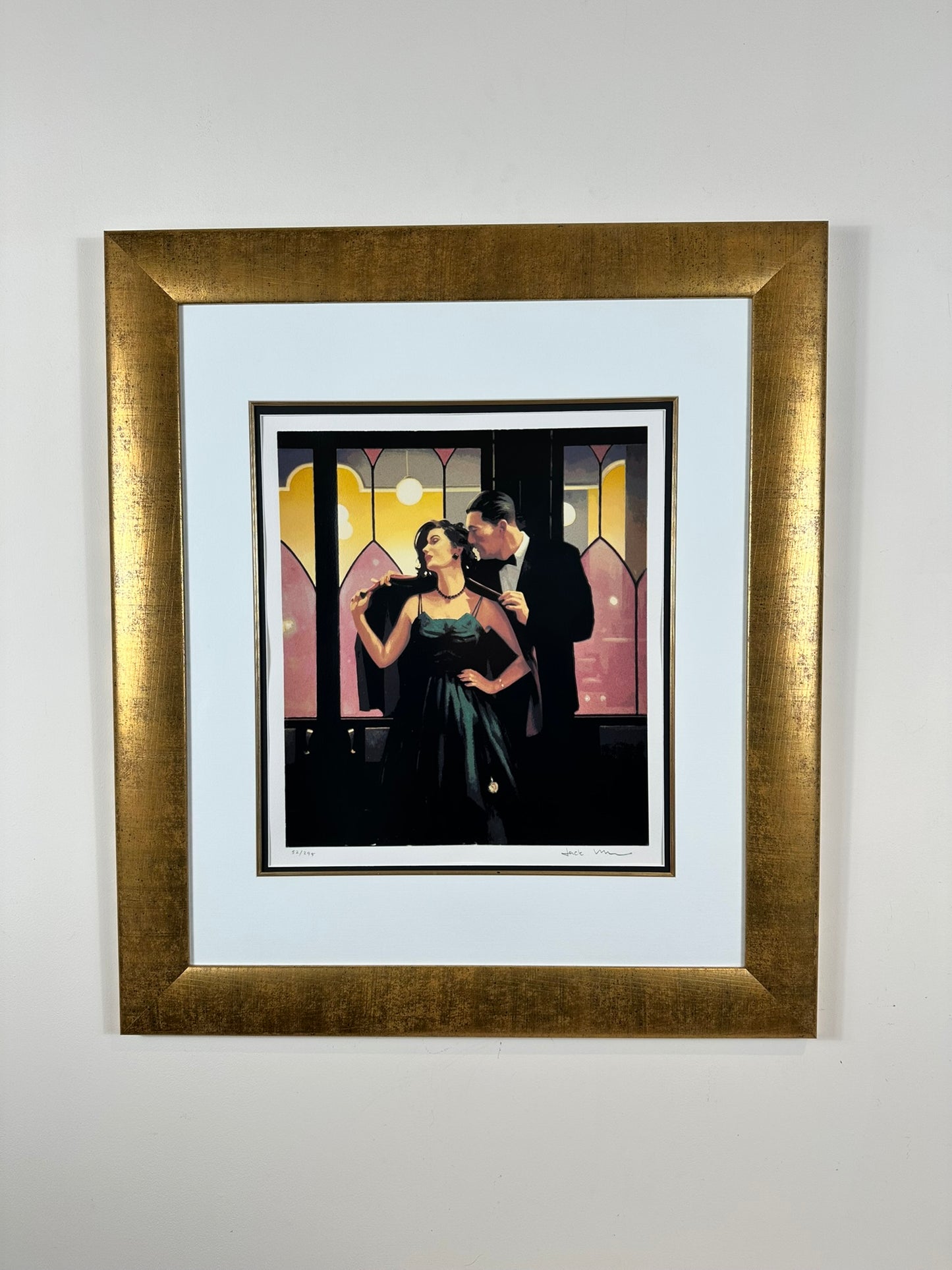 Jack Vettriano Words of Wisdom Signed Limited Edition Silkscreen 52/295