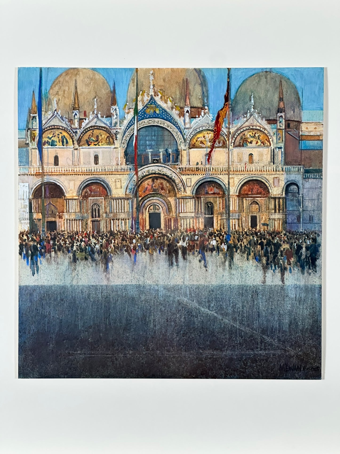 Angus McEwan - Lazy Afternoon at San Marco Original Watercolour