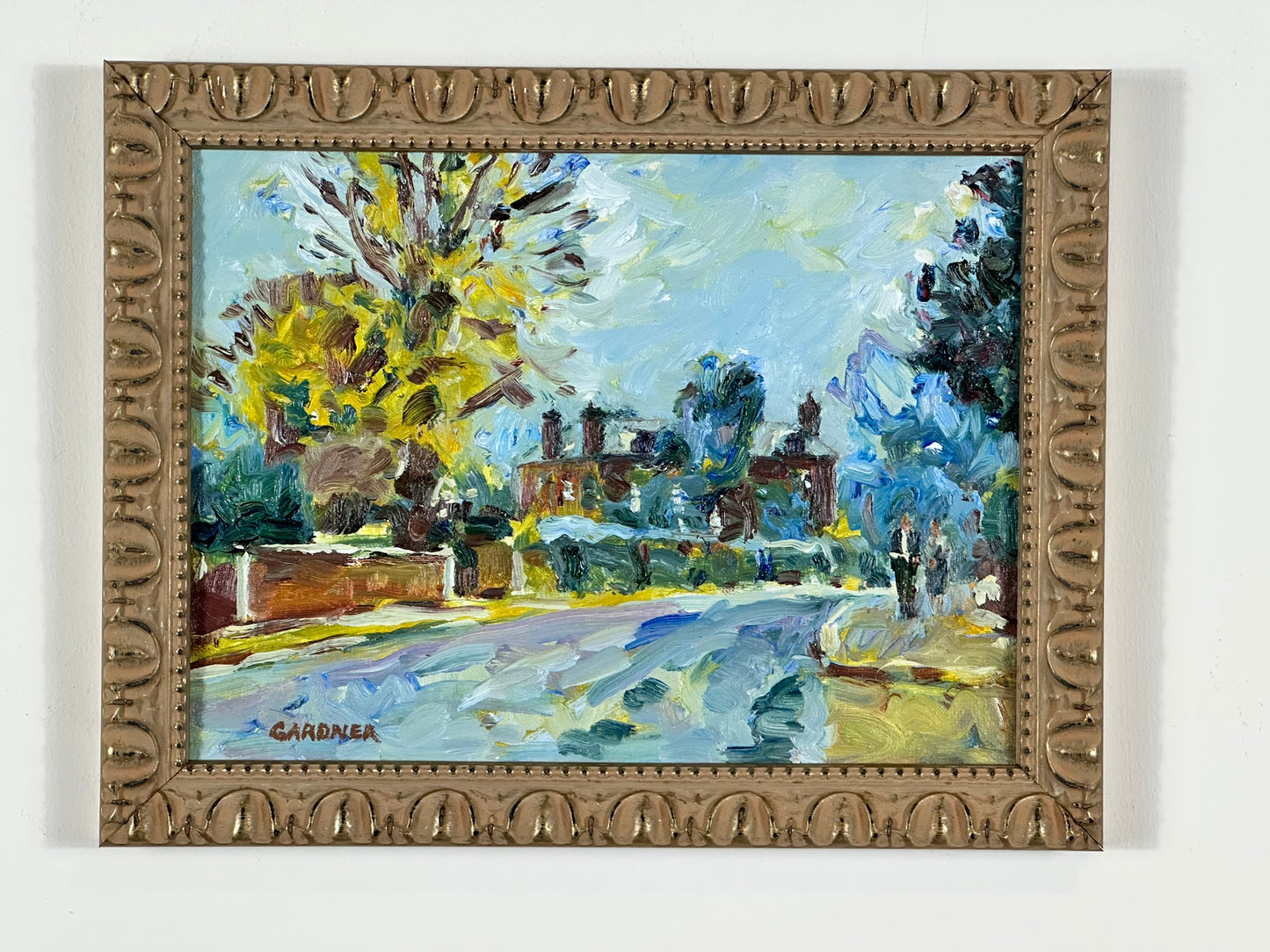 Keith Gardner RCA (1933-2025) - Birkenhead Park - Oil on Board