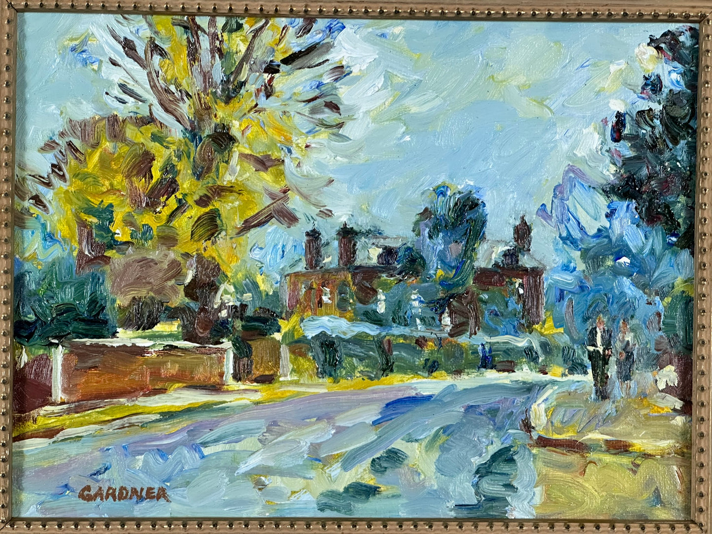 Keith Gardner RCA (1933-2025) - Birkenhead Park - Oil on Board