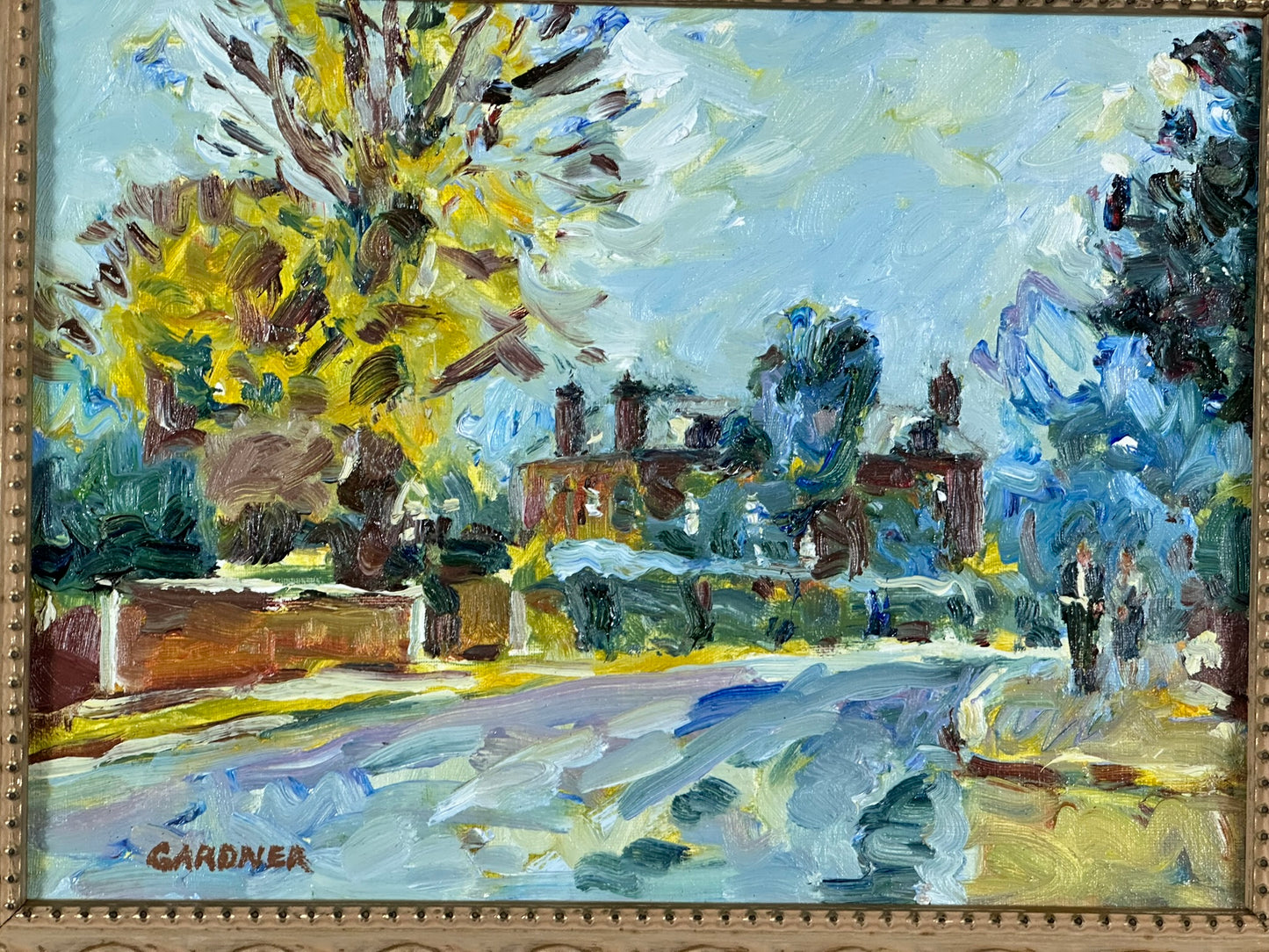 Keith Gardner RCA (1933-2025) - Birkenhead Park - Oil on Board