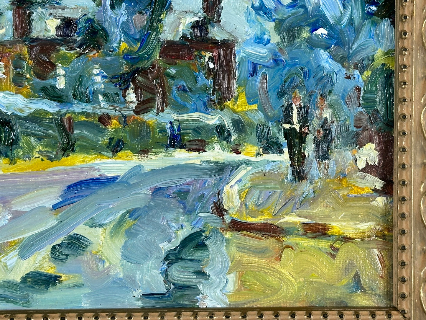 Keith Gardner RCA (1933-2025) - Birkenhead Park - Oil on Board