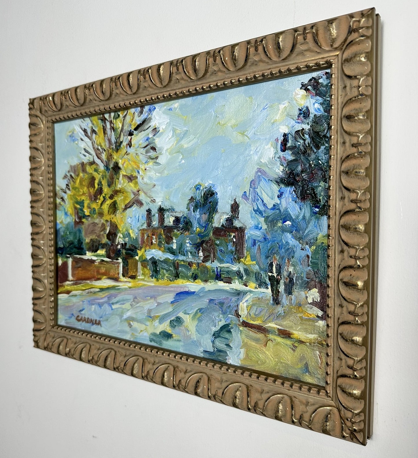 Keith Gardner RCA (1933-2025) - Birkenhead Park - Oil on Board