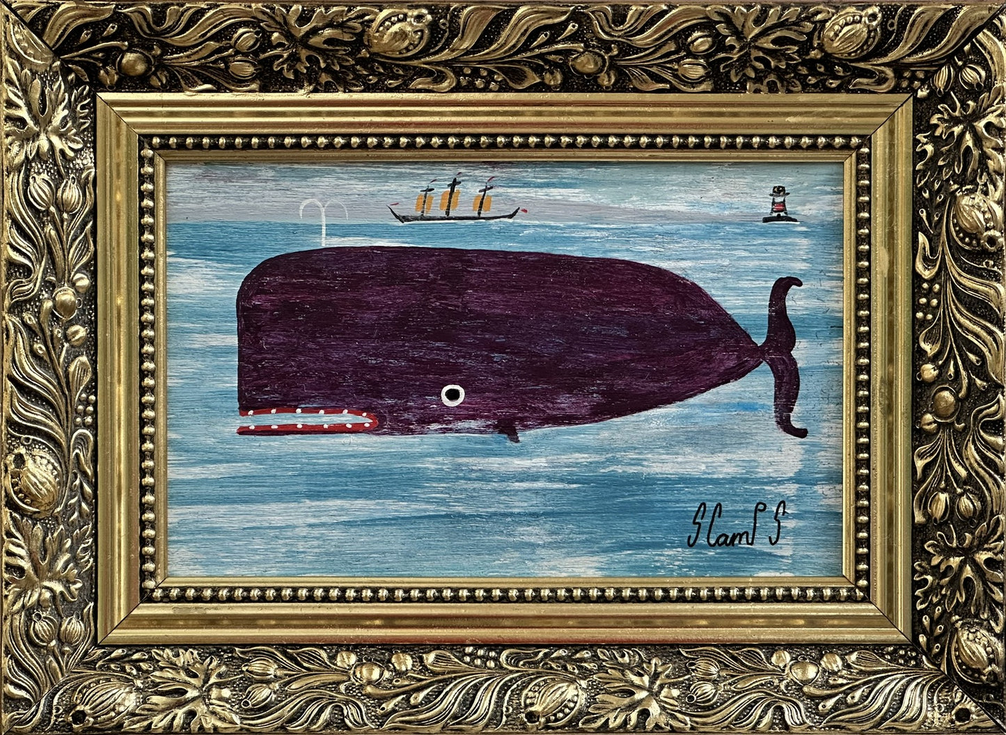 Steve Camps (b.1957) - Big Violet