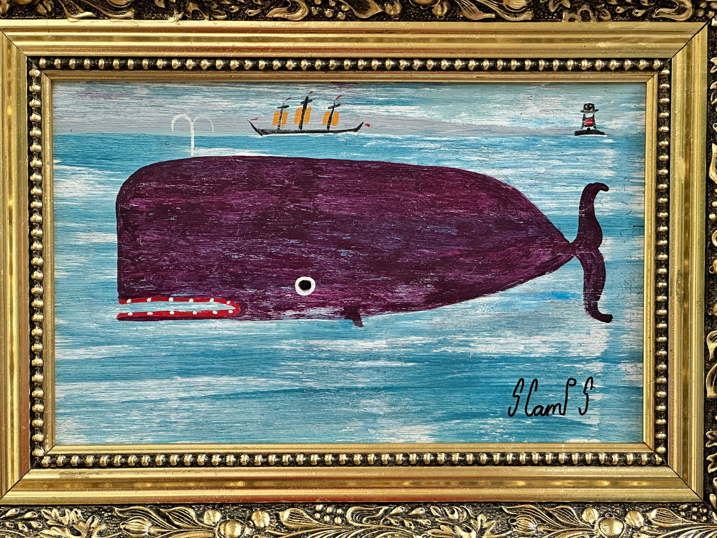 Steve Camps (b.1957) - Big Violet