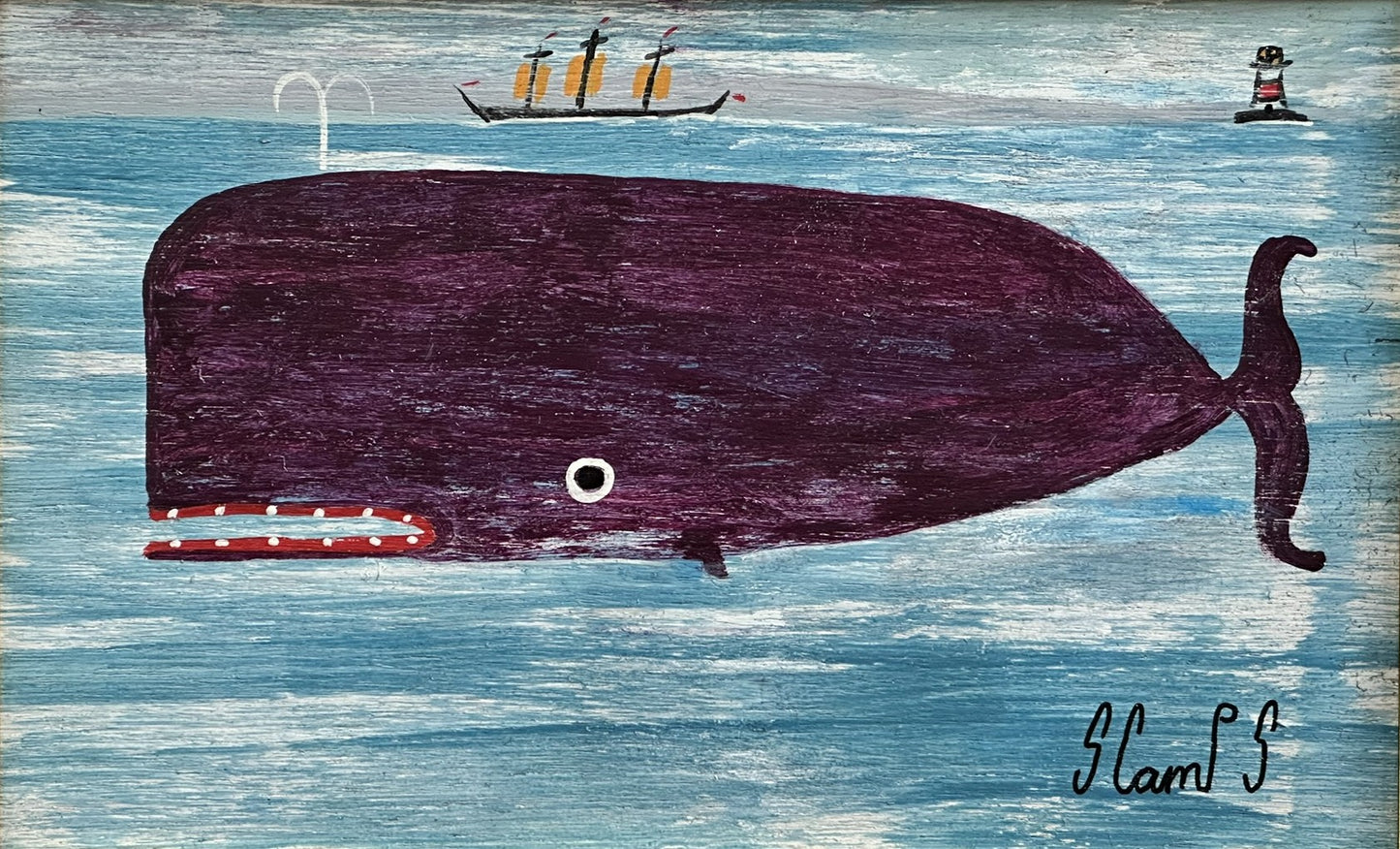 Steve Camps (b.1957) - Big Violet