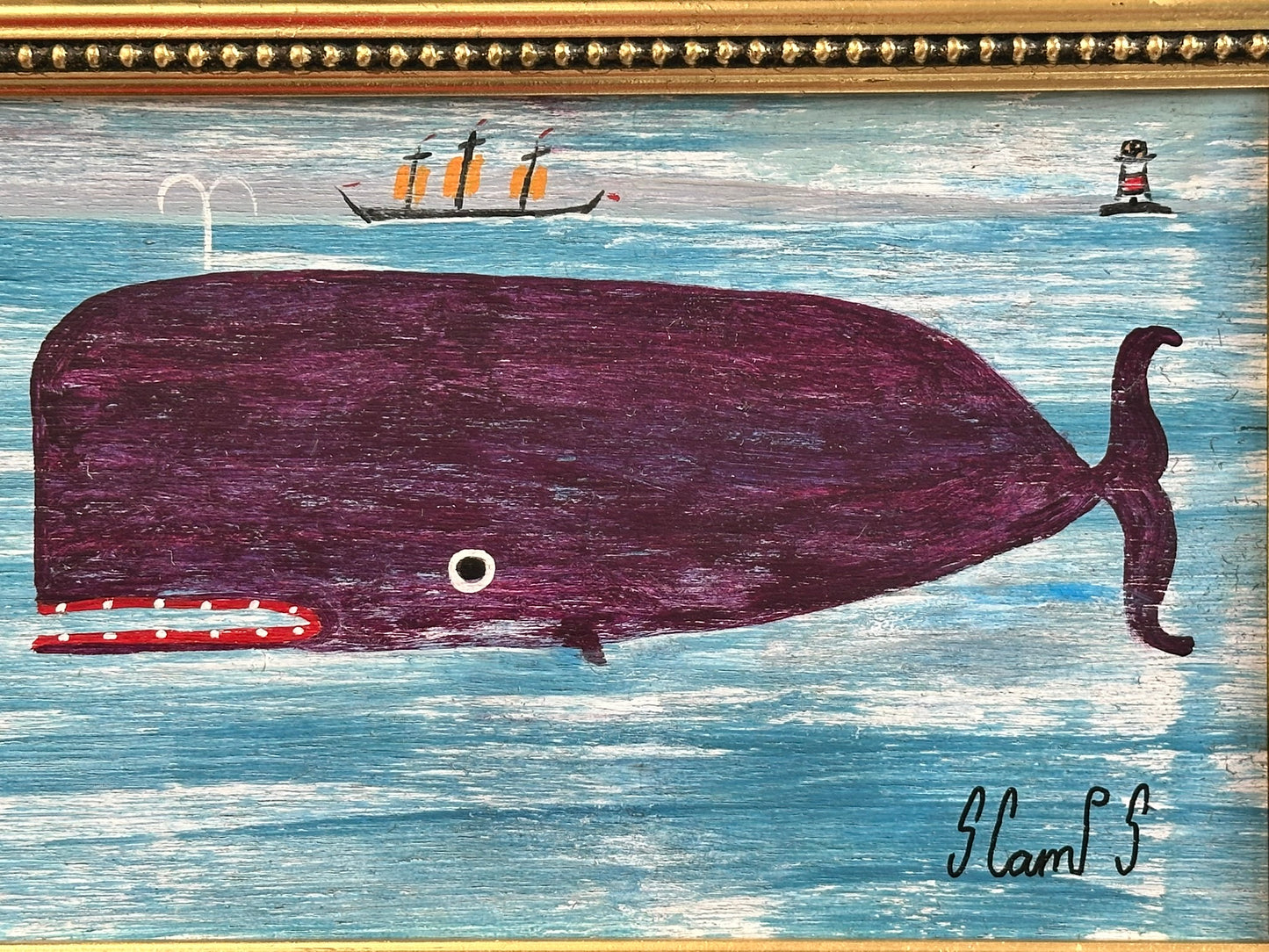Steve Camps (b.1957) - Big Violet