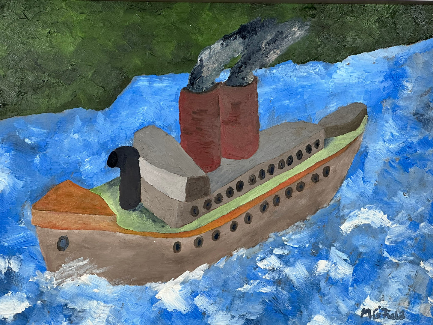 Mark Greenfield (b.1964) - Cornish Cruiser Ship