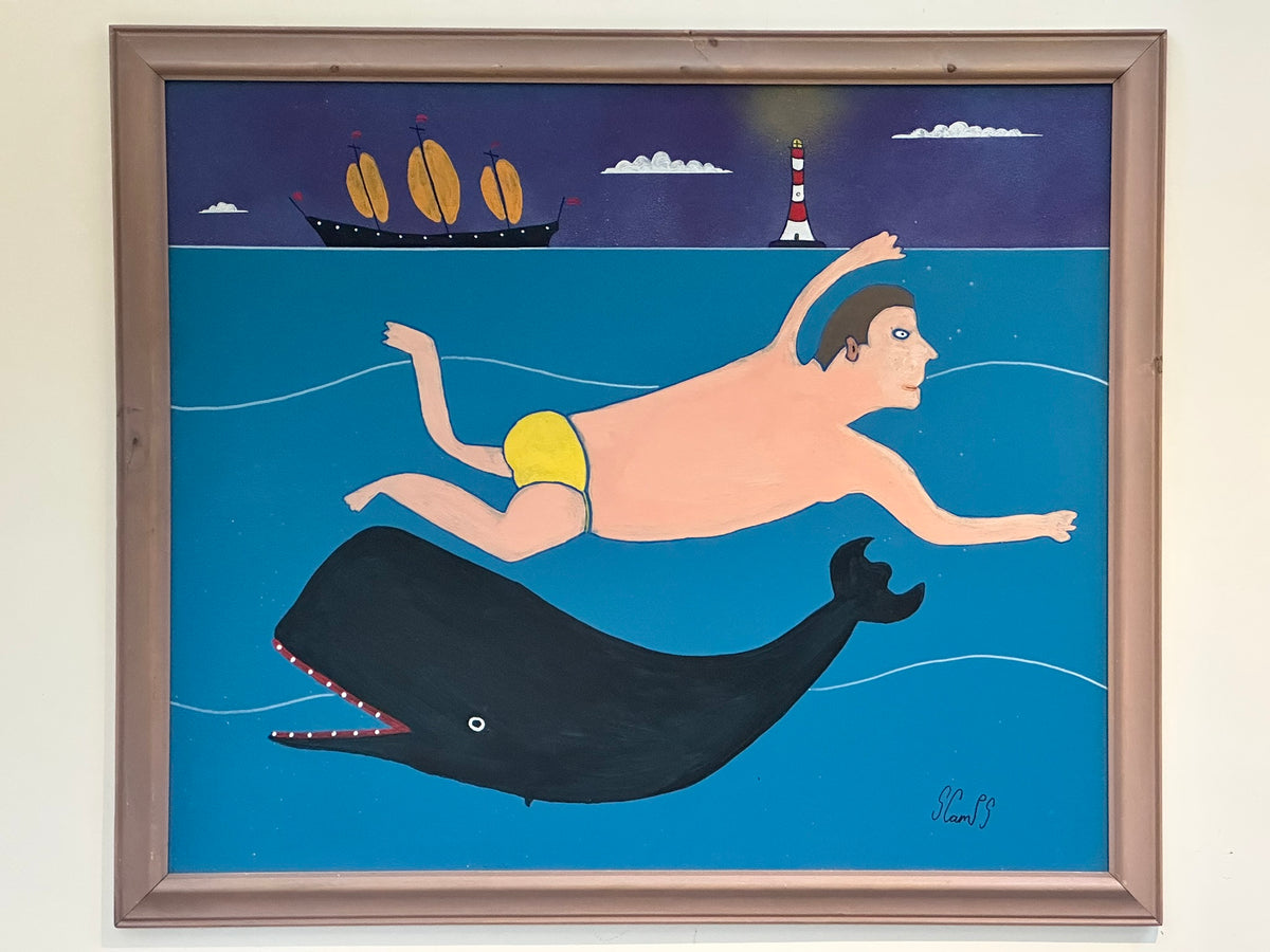 Steve Camps (b.1957) - The Wild Swimmer