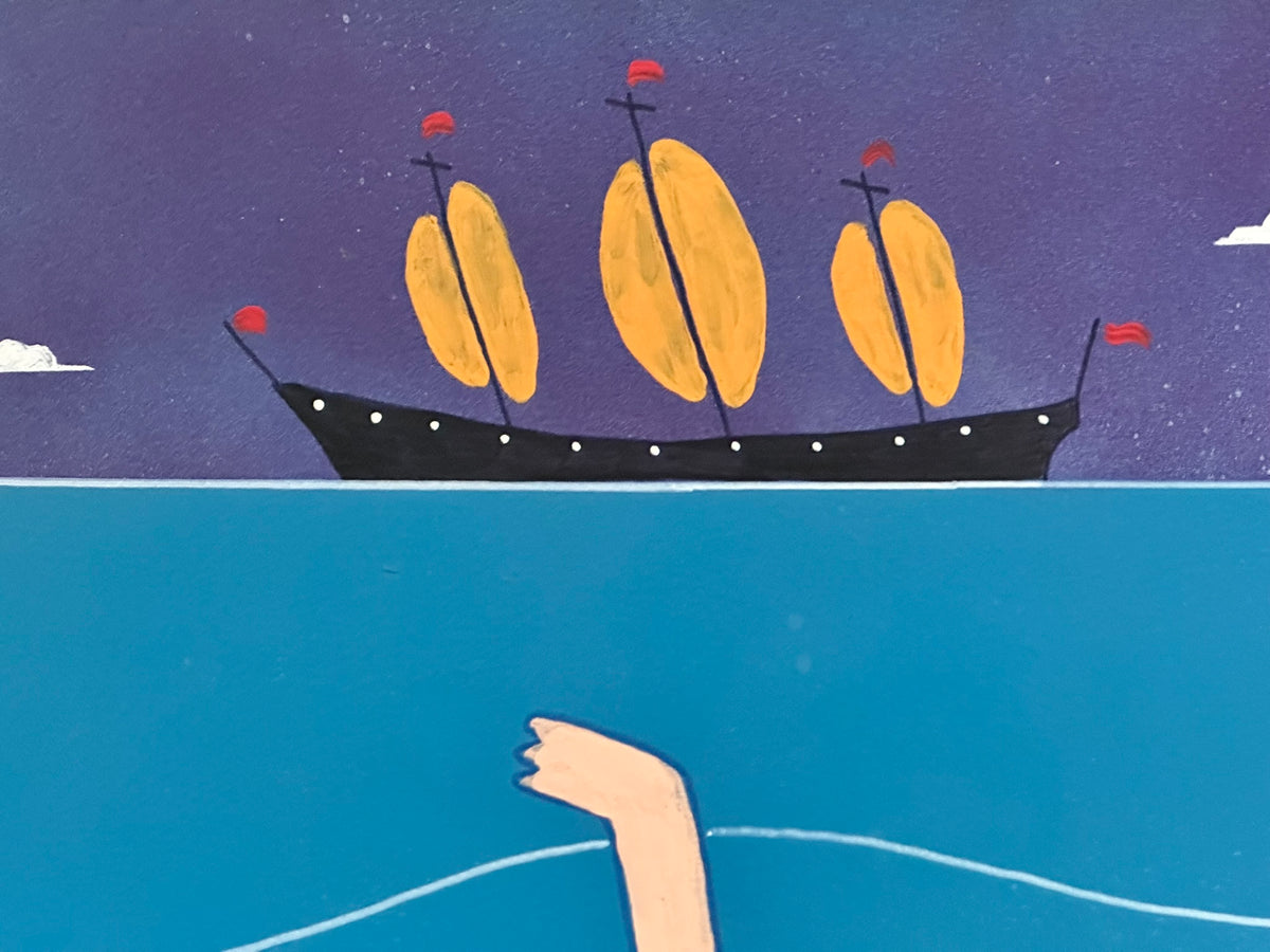 Steve Camps (b.1957) - The Wild Swimmer