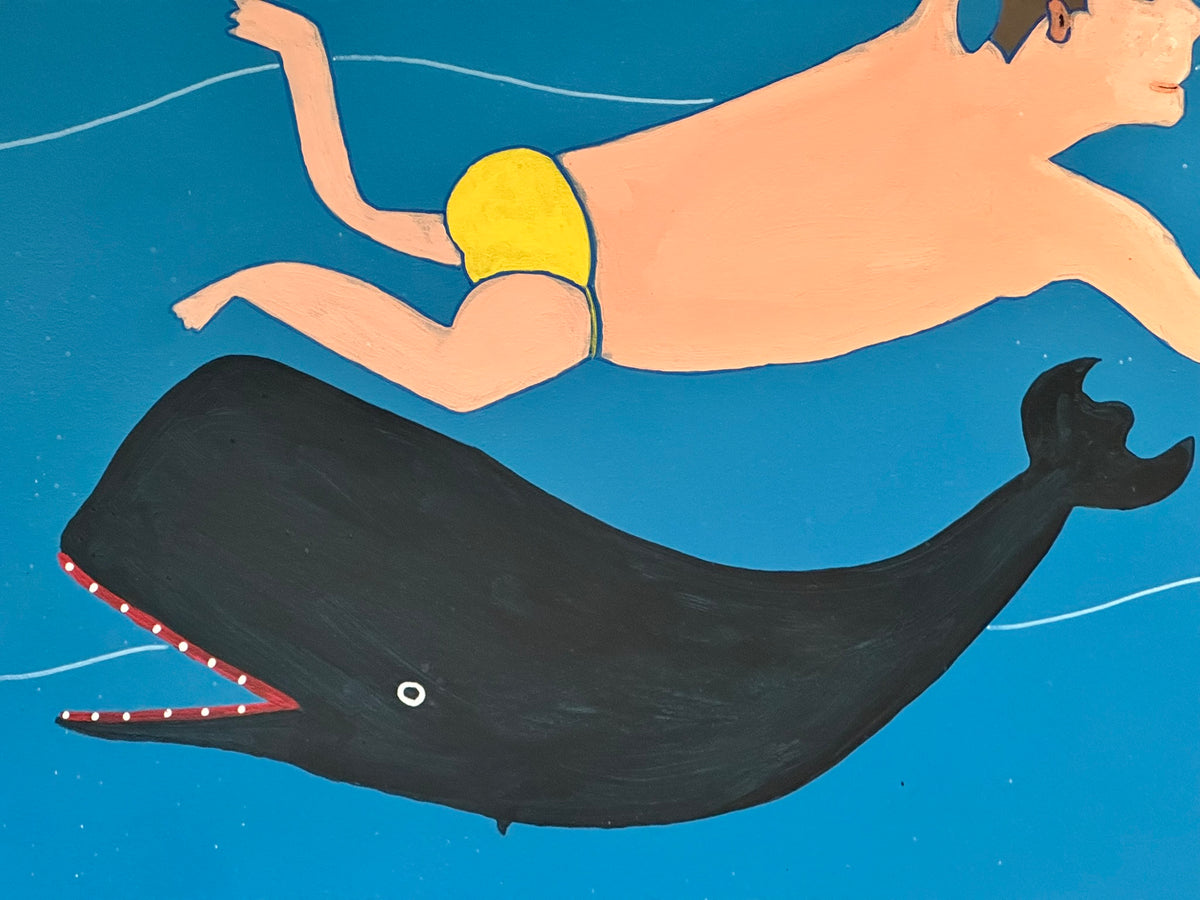 Steve Camps (b.1957) - The Wild Swimmer