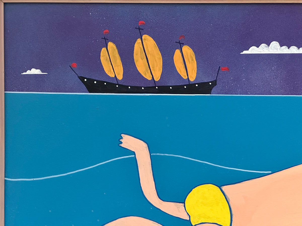 Steve Camps (b.1957) - The Wild Swimmer