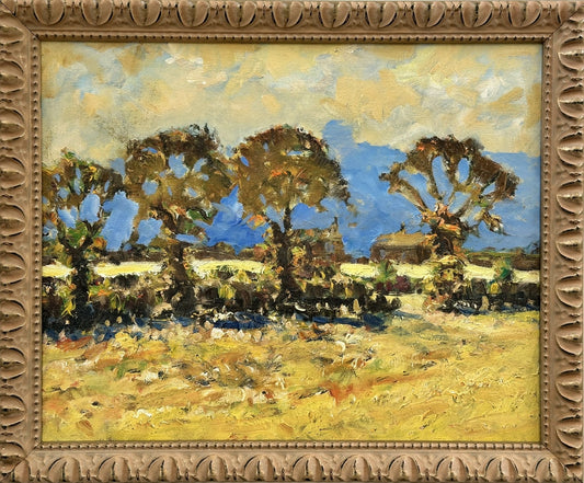 Keith Gardner RCA (1933-2025) - North Wales Summer Fields / Low Tide, Trearddur Bay
