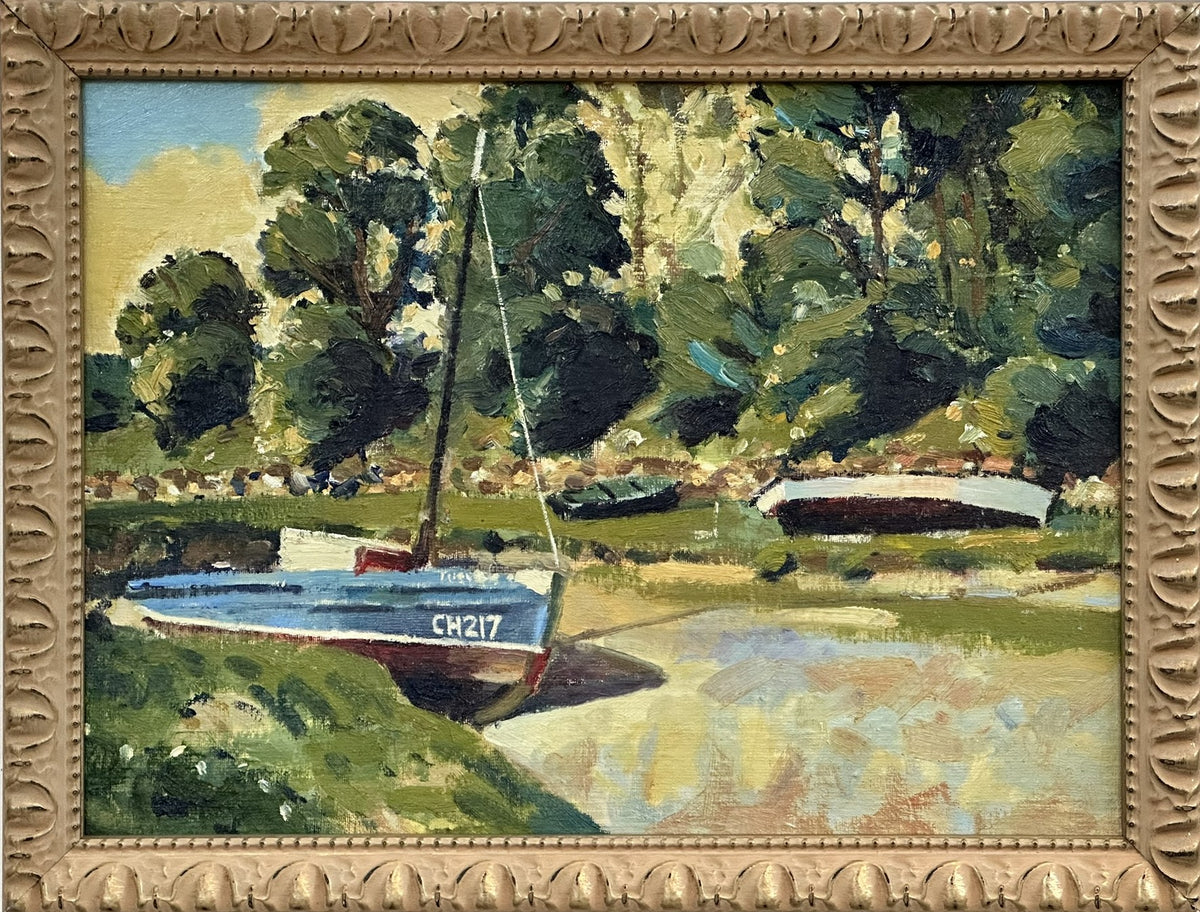 Keith Gardner RCA (1933-2025) - Boat Scene / Conwy Castle