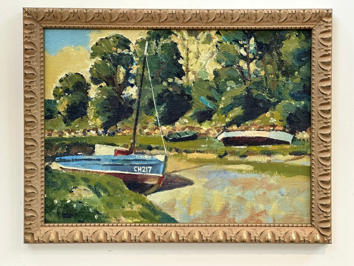 Keith Gardner RCA (1933-2025) - Boat Scene / Conwy Castle